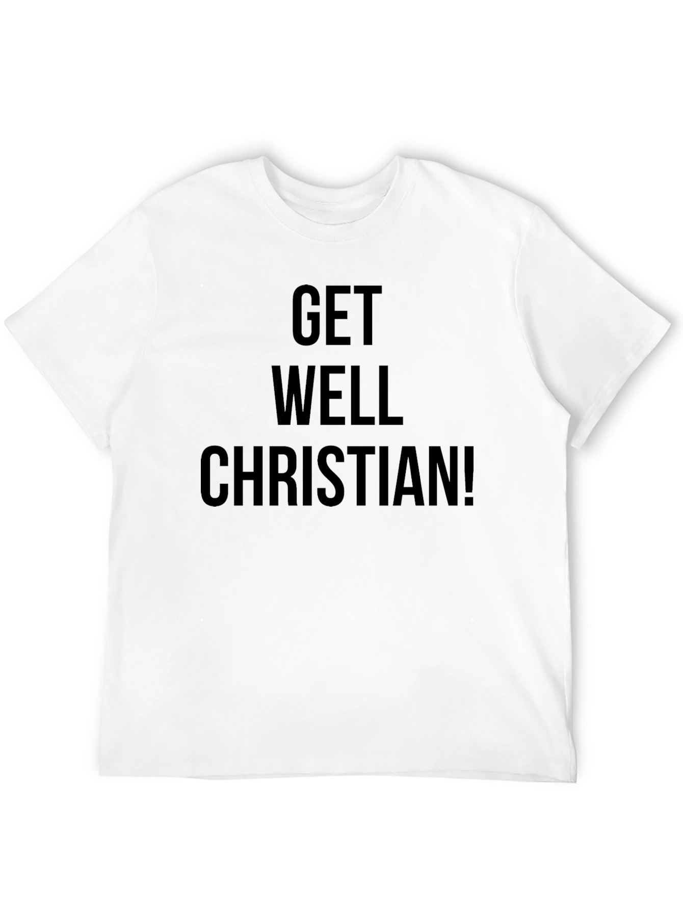 Get Well Christian! Black T-Shirt