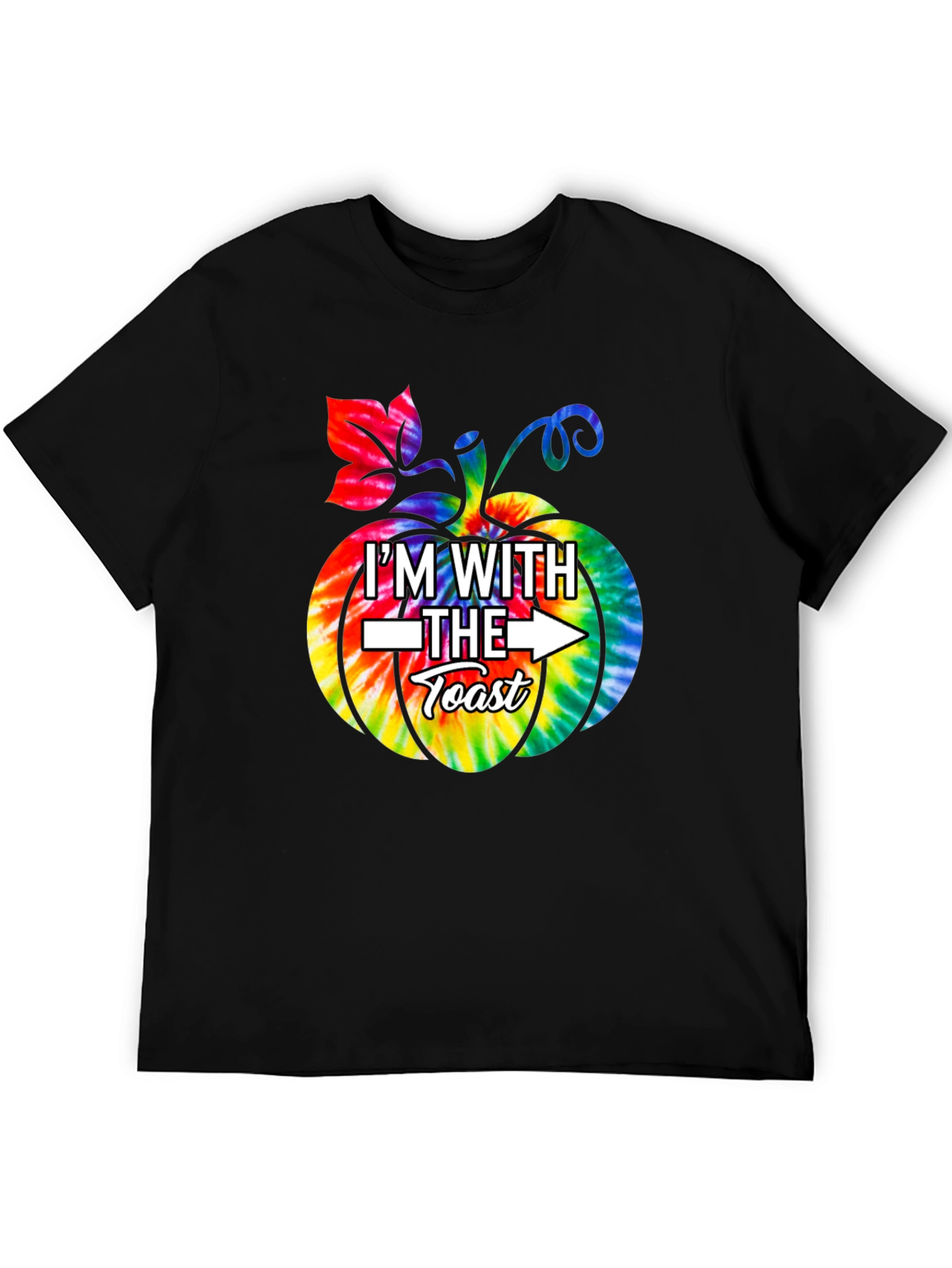 Im With The Toast Pumpkin Tie-Dye T-Shirt
