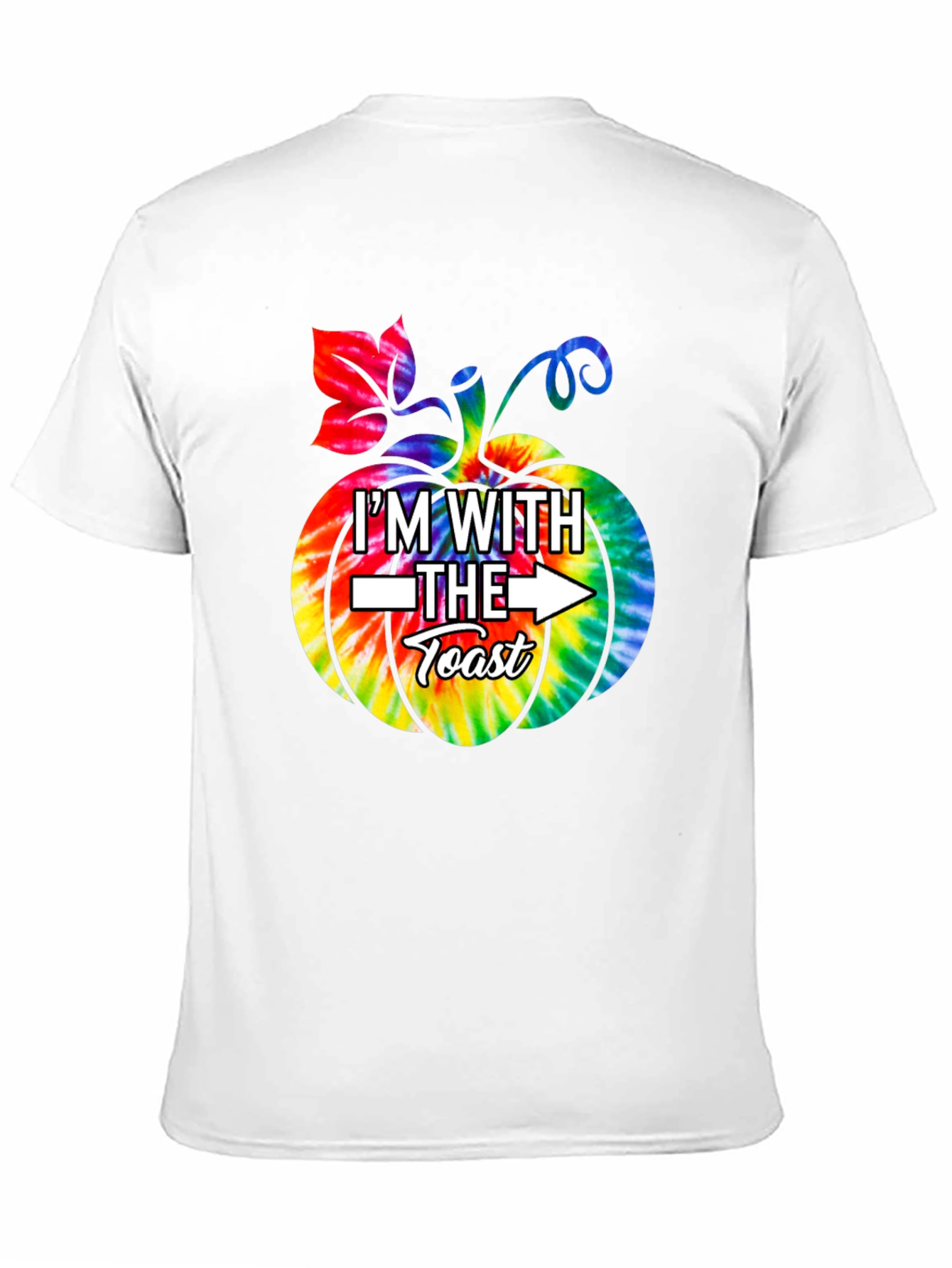 Im With The Toast Pumpkin Tie-Dye T-Shirt