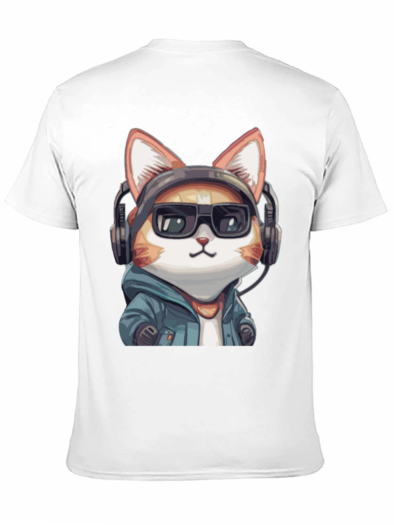 Cool Cat DJ Black T-Shirt