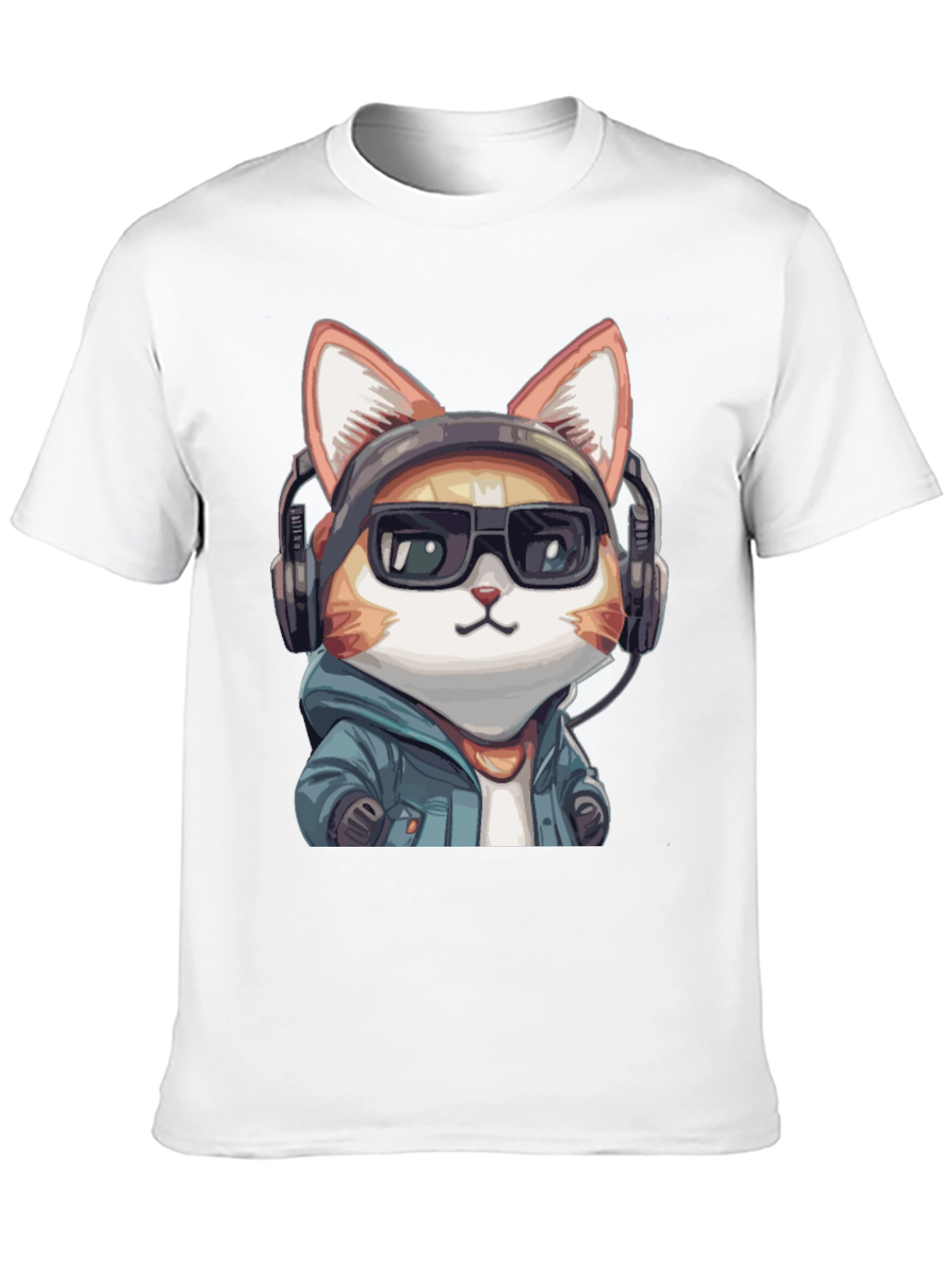 Cool Cat DJ Black T-Shirt