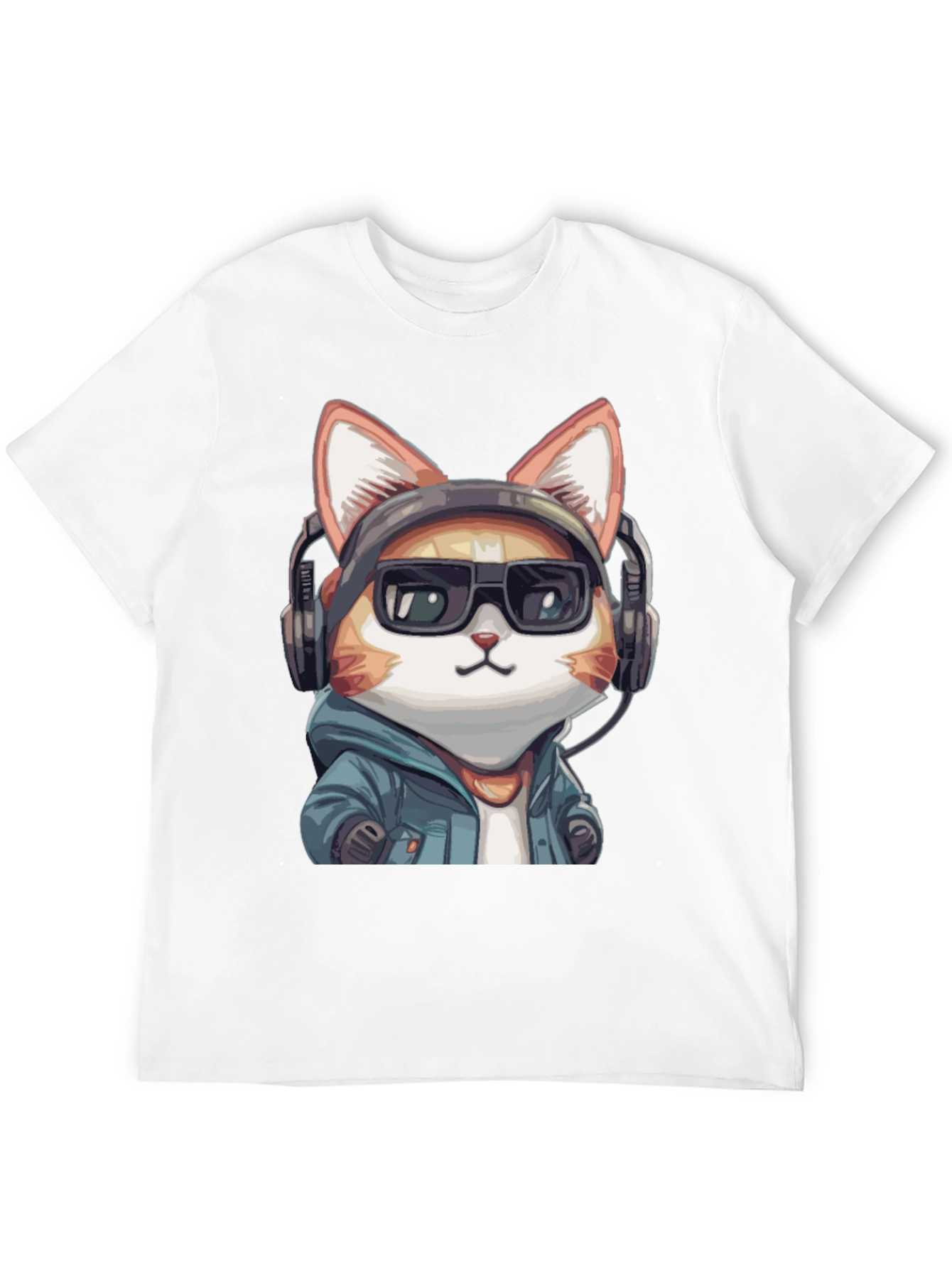 Cool Cat DJ Black T-Shirt