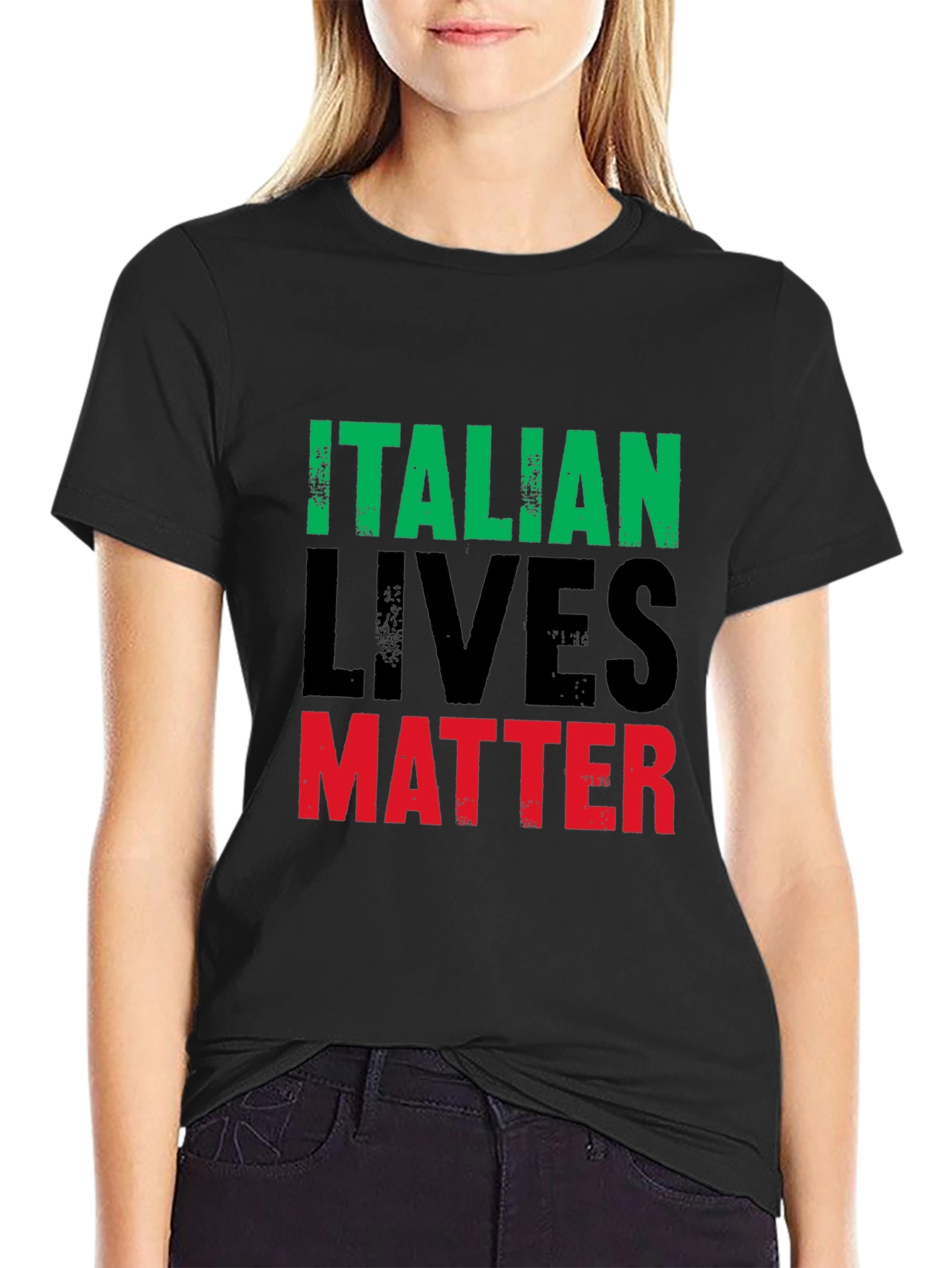 Italian Lives Matter T-Shirt - Mens Black Graphic Tee