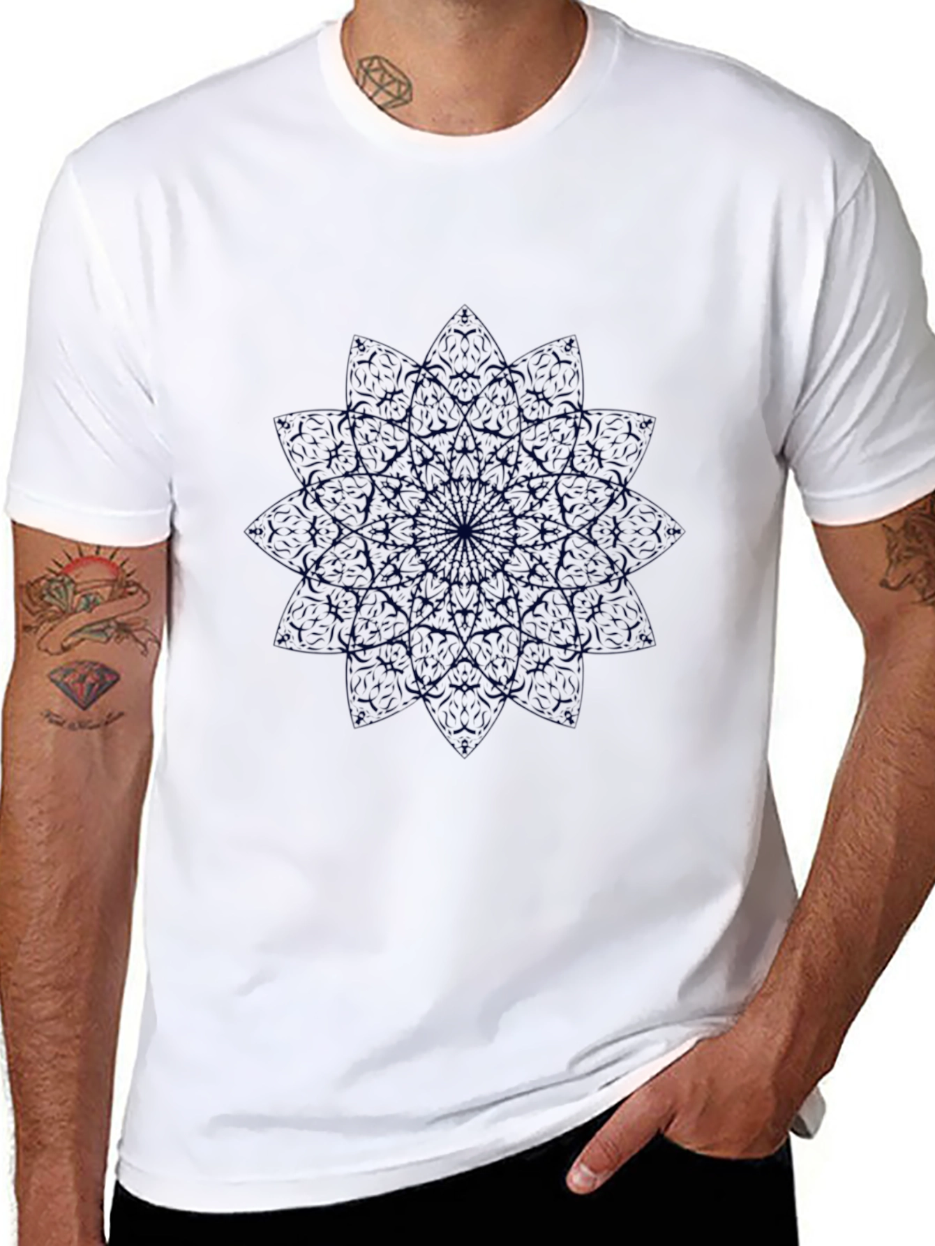 Mandala Graphic Black T-Shirt
