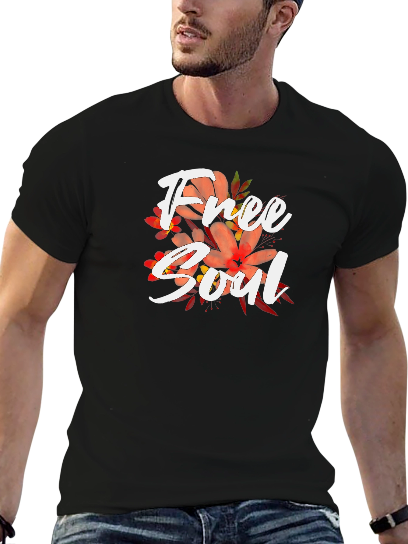 Free Soul Graphic Black T-Shirt