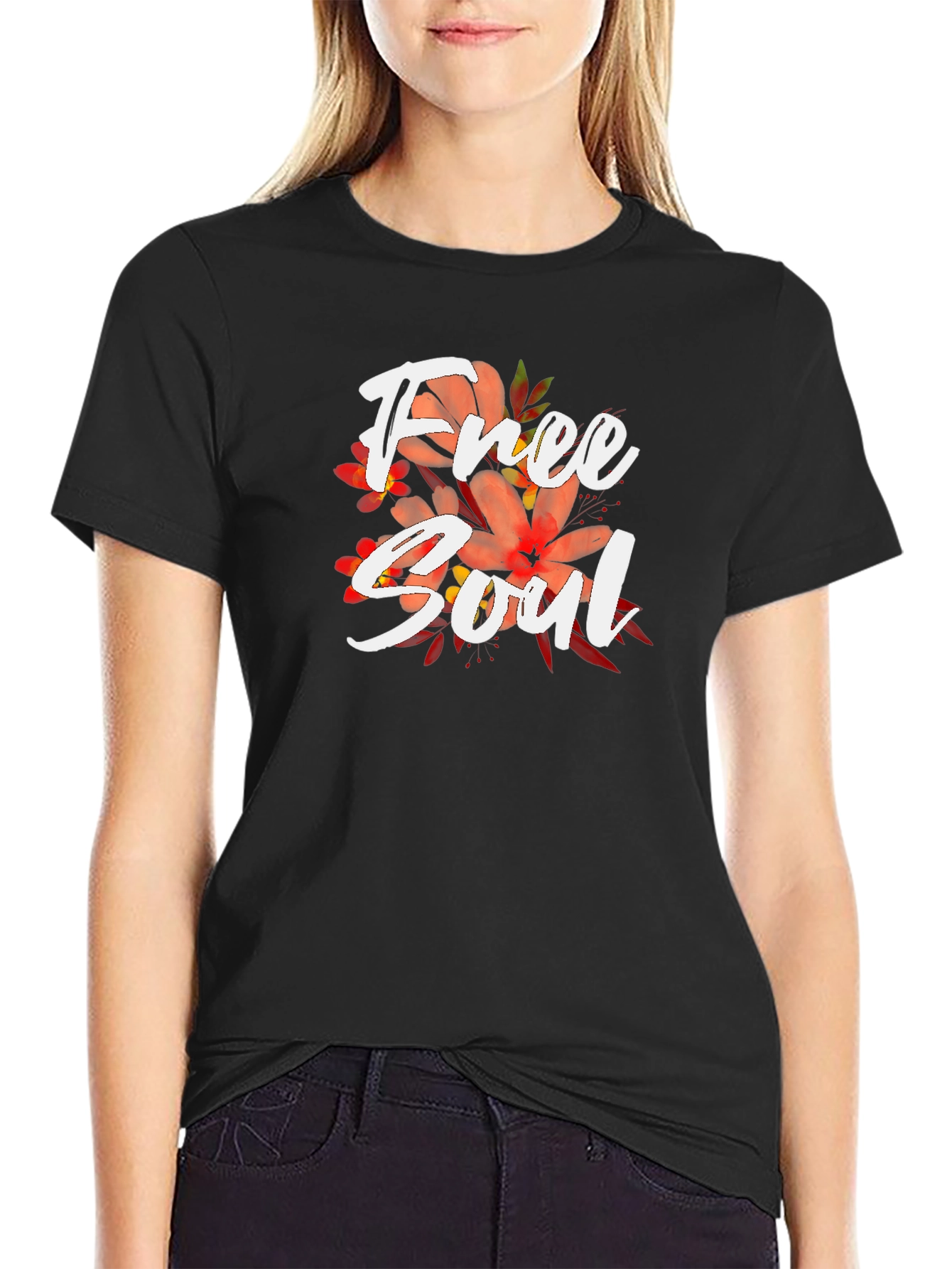 Free Soul Graphic Black T-Shirt