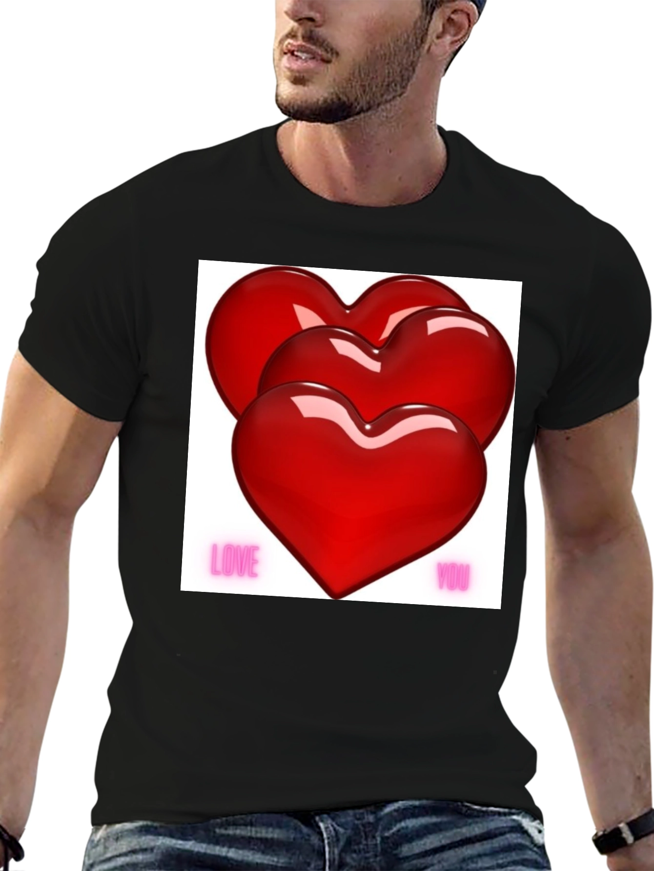 Love You Hearts Valentines Day T-Shirt