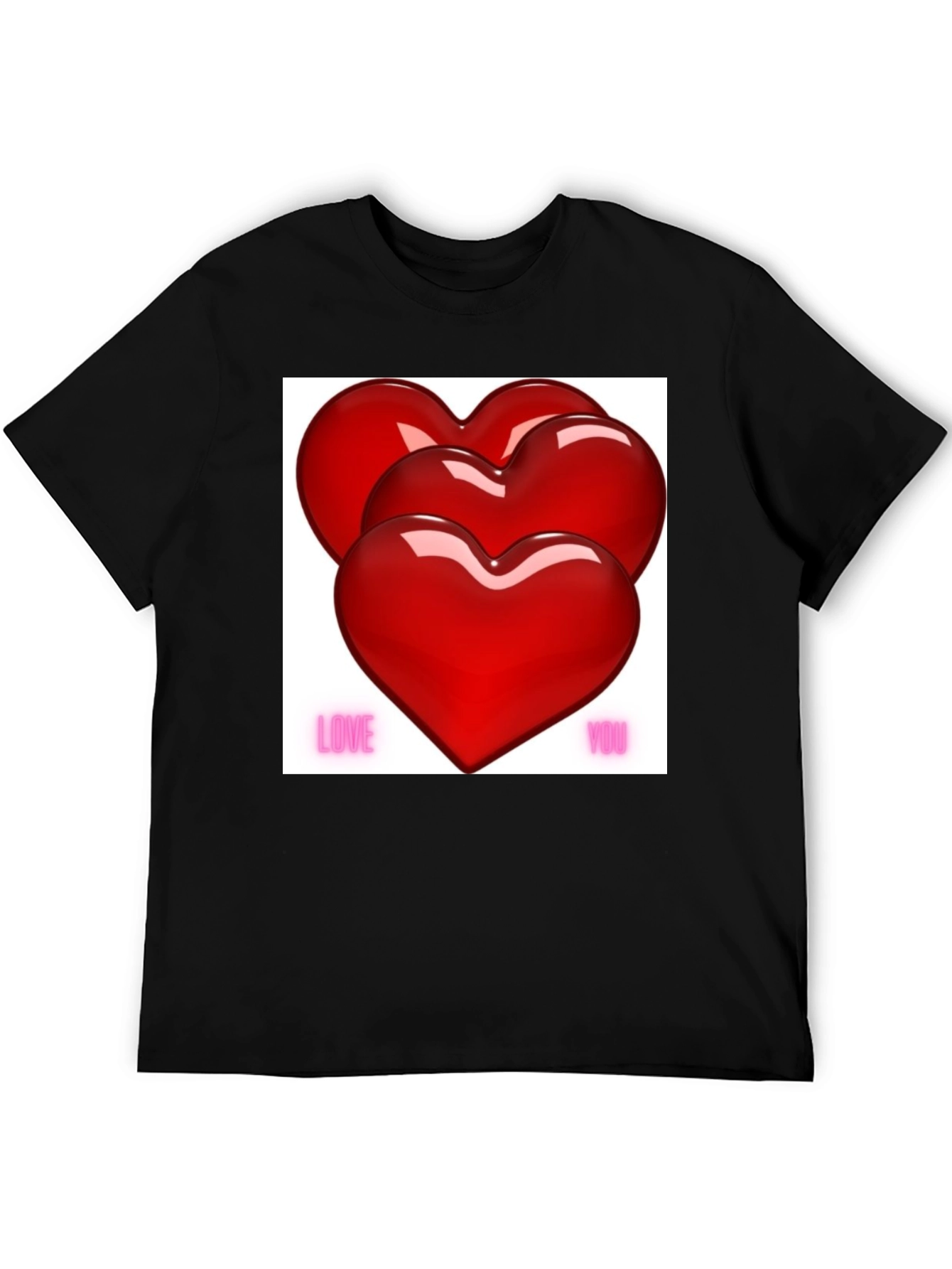 Love You Hearts Valentines Day T-Shirt