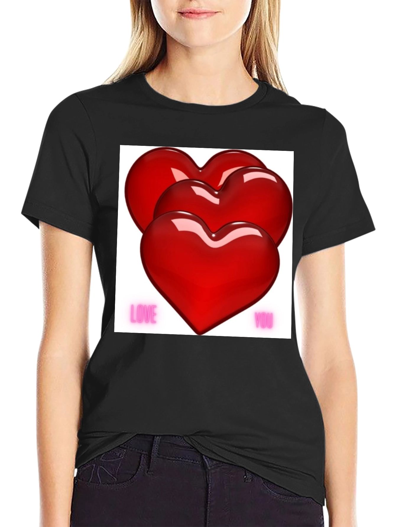 Love You Hearts Valentines Day T-Shirt