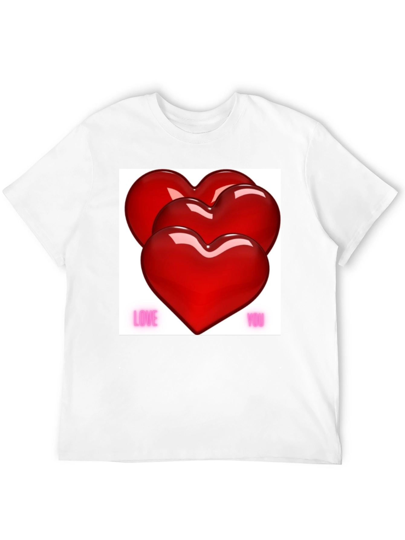 Love You Hearts Valentines Day T-Shirt