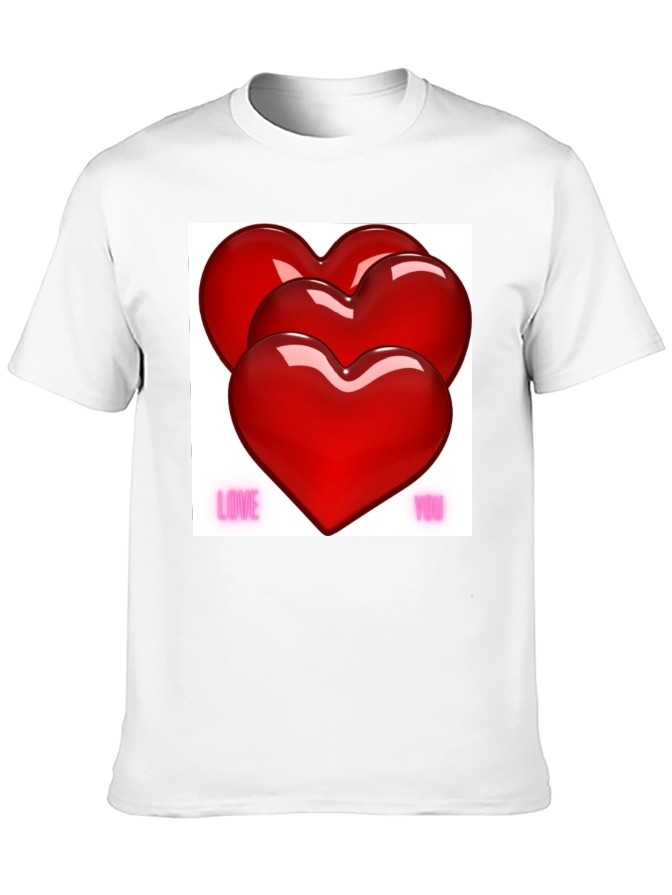 Love You Hearts Valentines Day T-Shirt