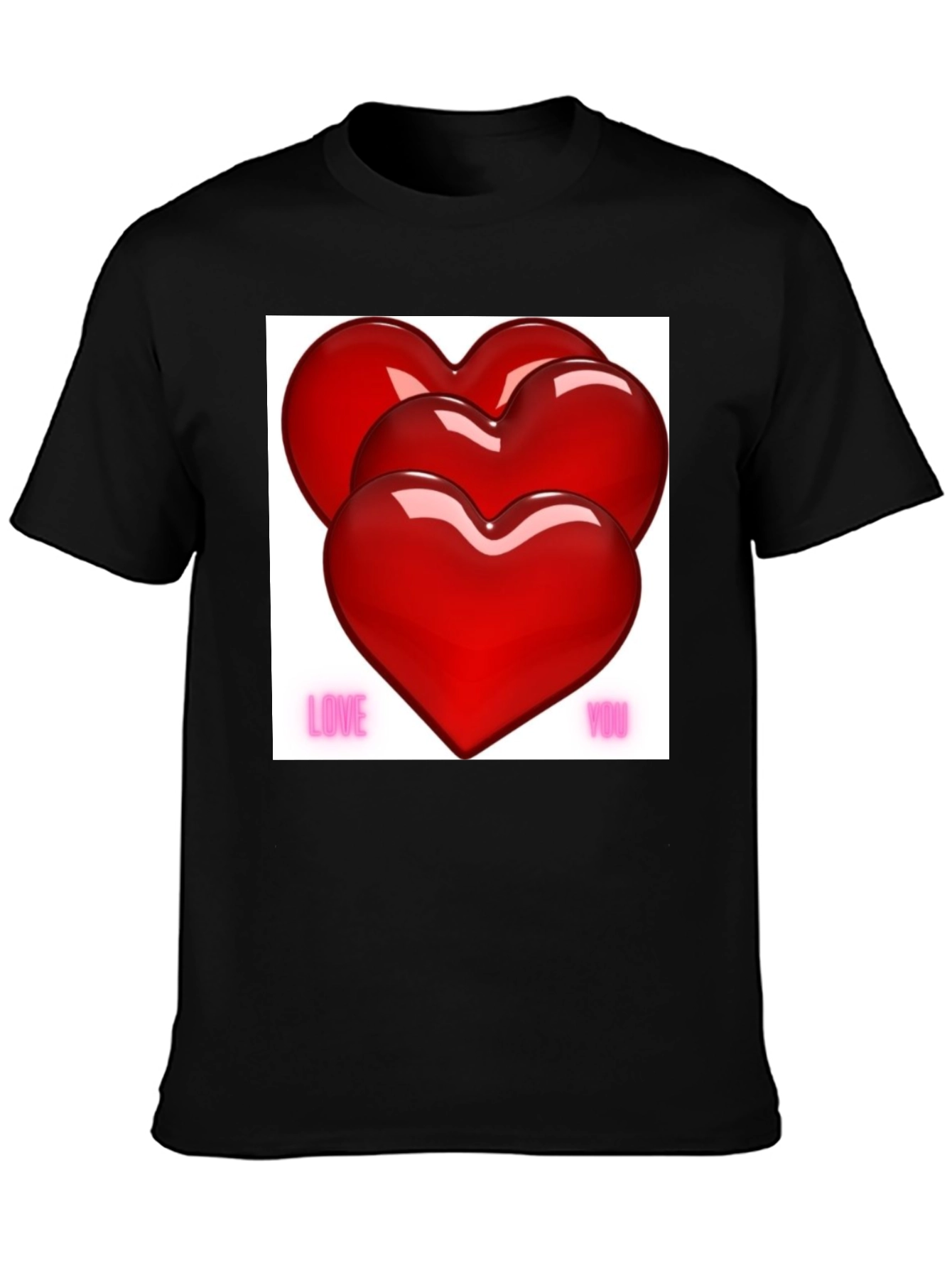 Love You Hearts Valentines Day T-Shirt
