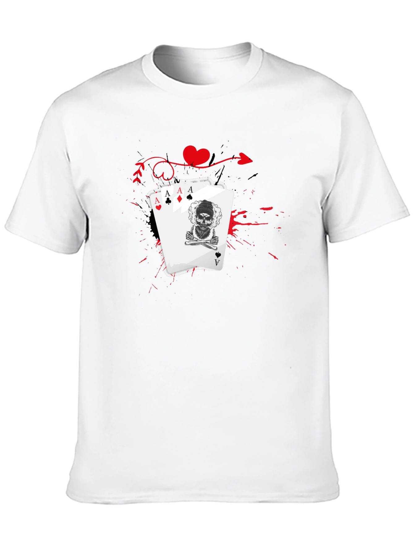 Ace Skull Card Graphic Tee