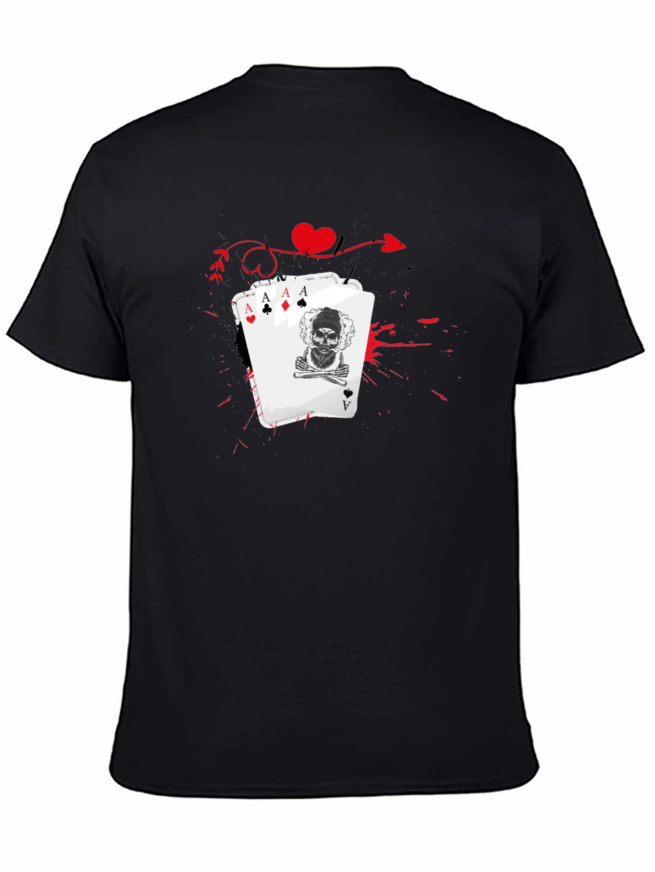 Ace Skull Card Graphic Tee