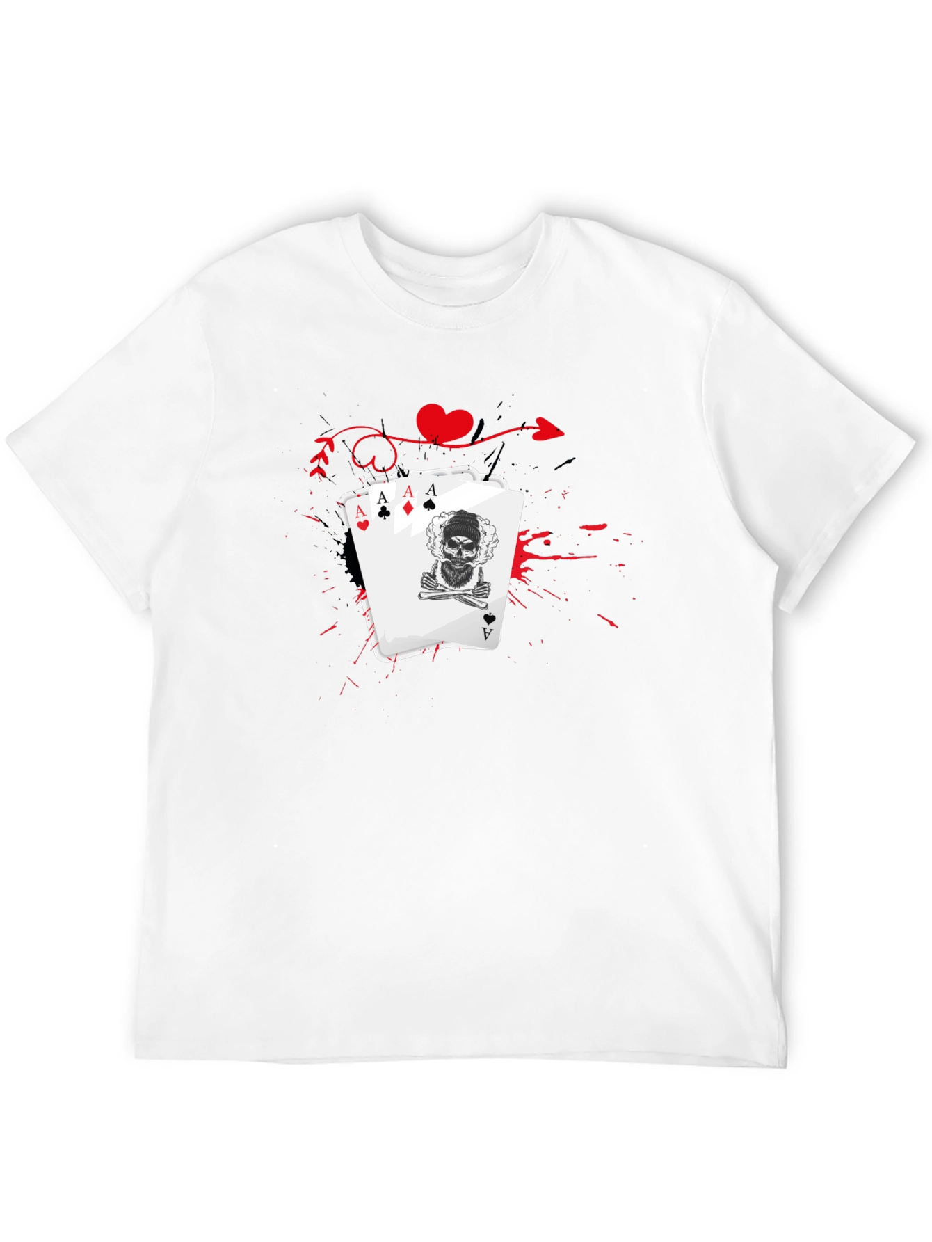 Ace Skull Card Graphic Tee
