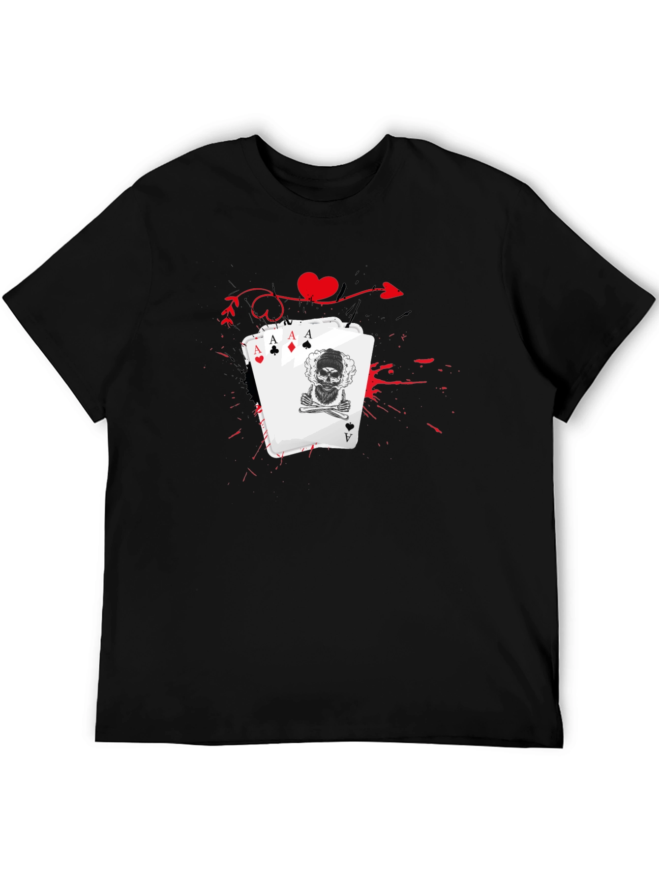 Ace Skull Card Graphic Tee