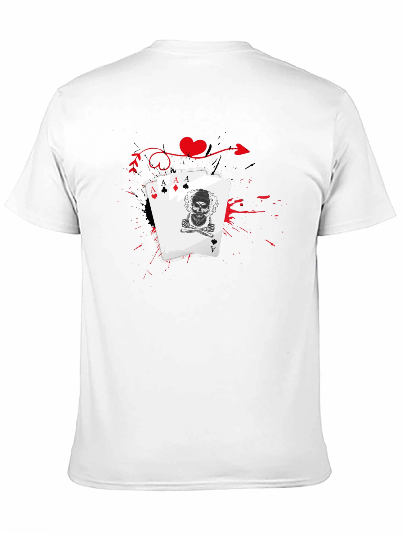 Ace Skull Card Graphic Tee