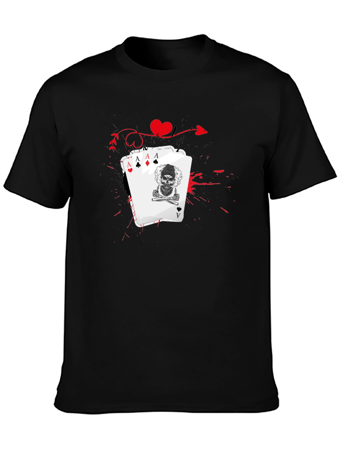 Ace Skull Card Graphic Tee