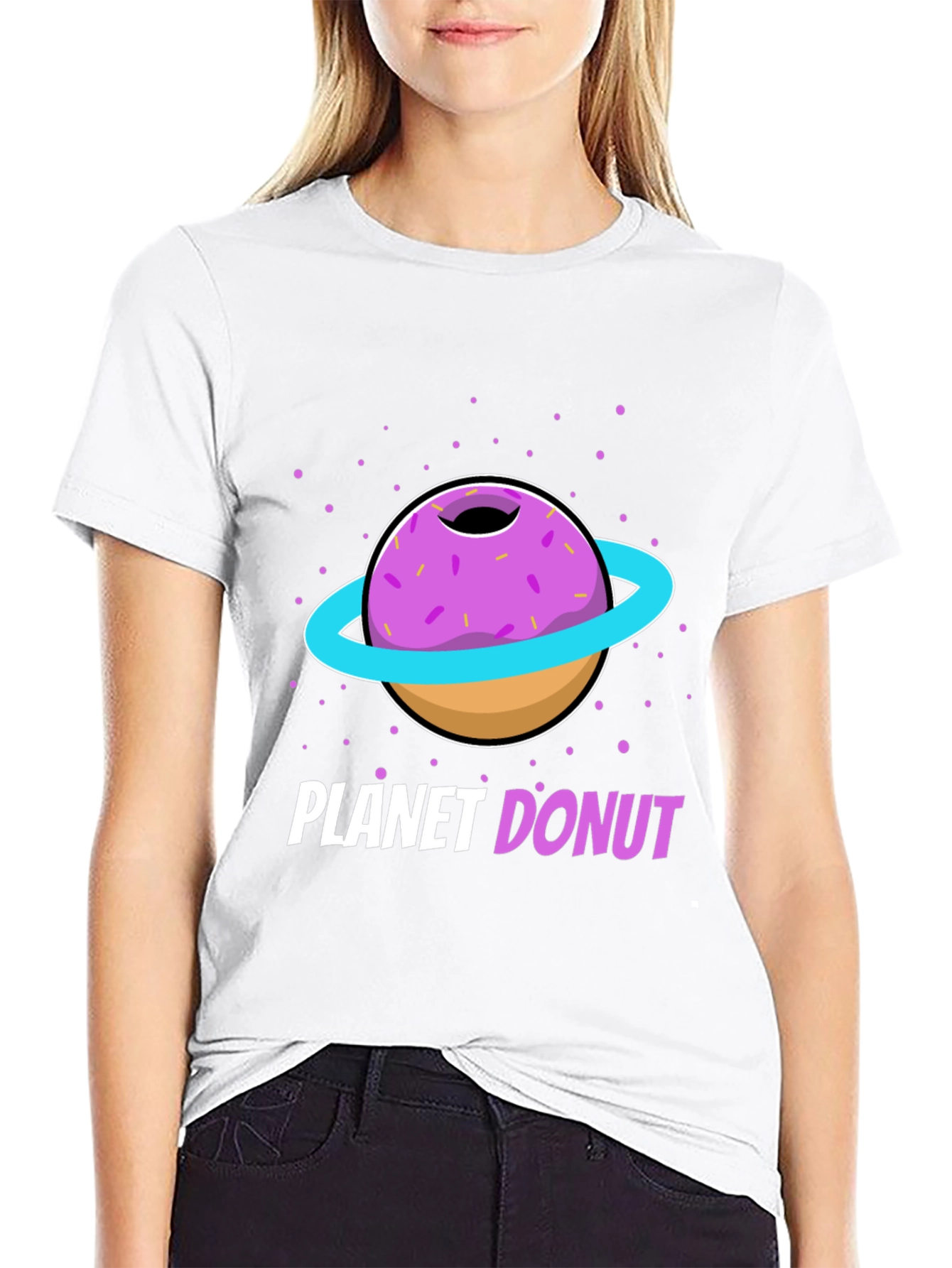 Planet Donut Graphic T-Shirt - Stylish Unisex Tee