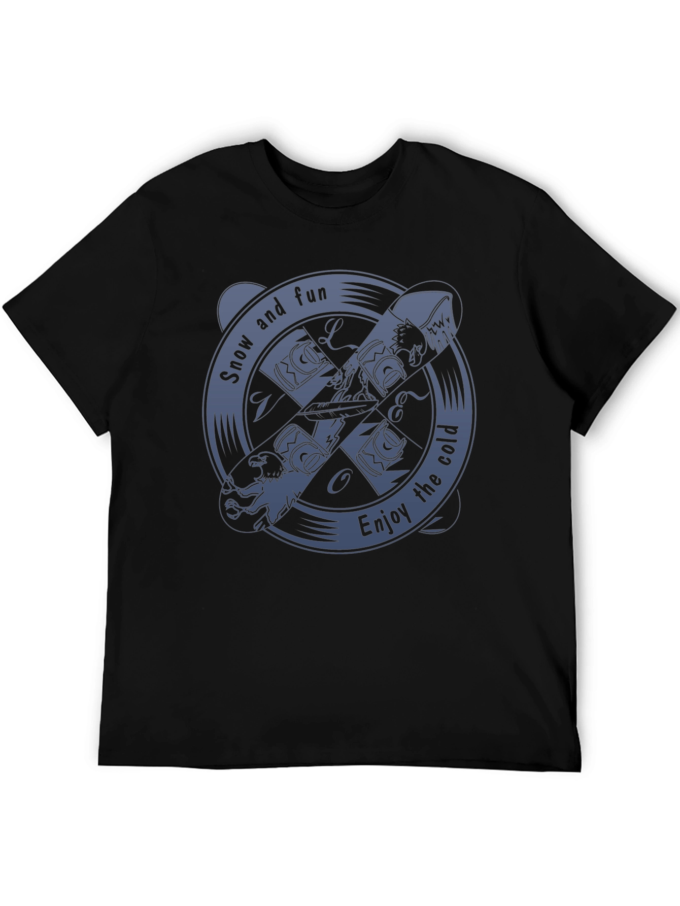 Snow and Fun Graphic Tee - Enjoy the Cold!