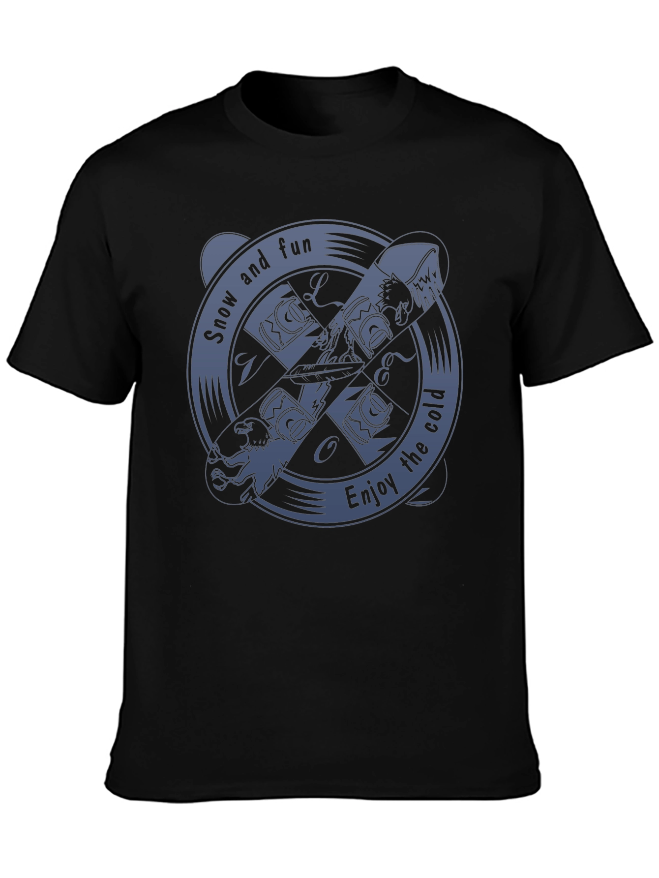 Snow and Fun Graphic Tee - Enjoy the Cold!