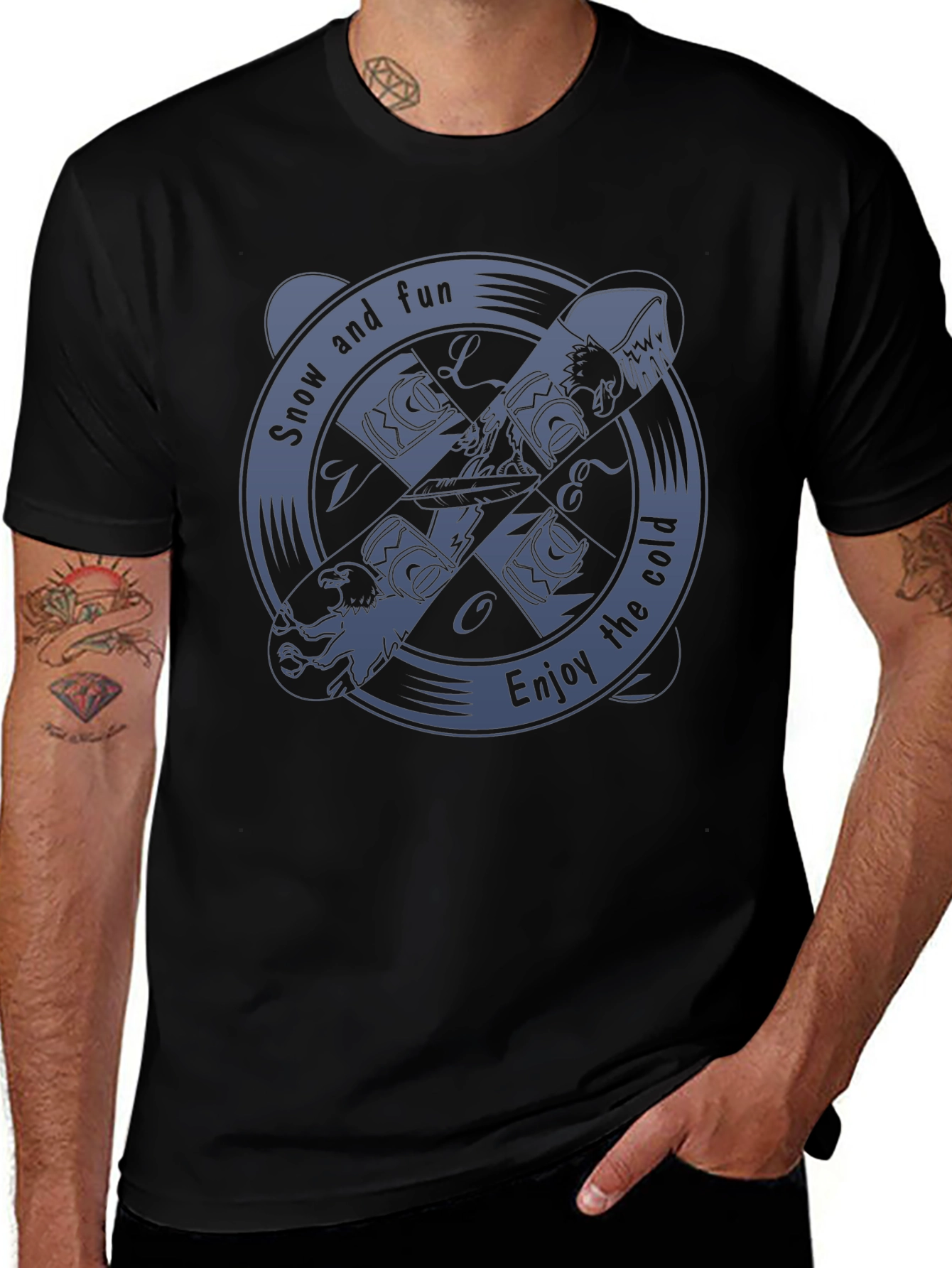 Snow and Fun Graphic Tee - Enjoy the Cold!