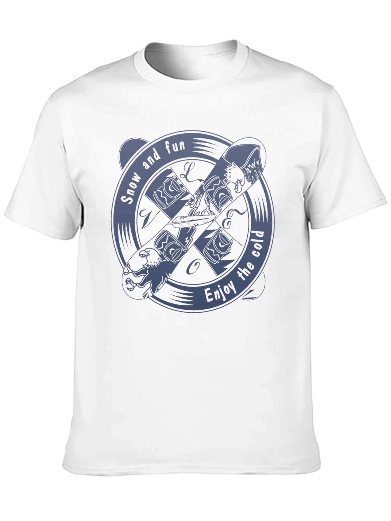 Snow and Fun Graphic Tee - Enjoy the Cold!