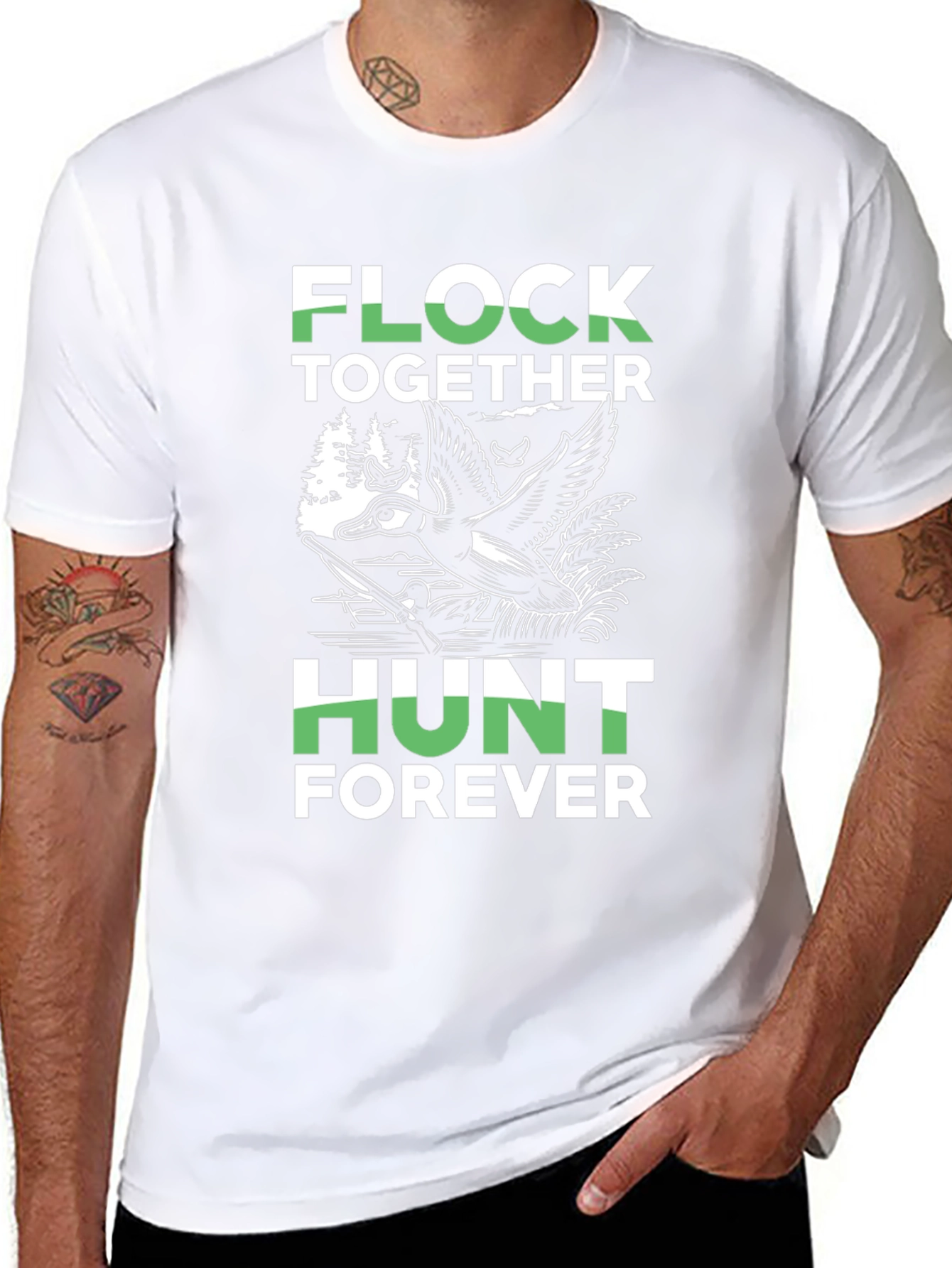 Flock Together Hunt Forever Graphic Tee
