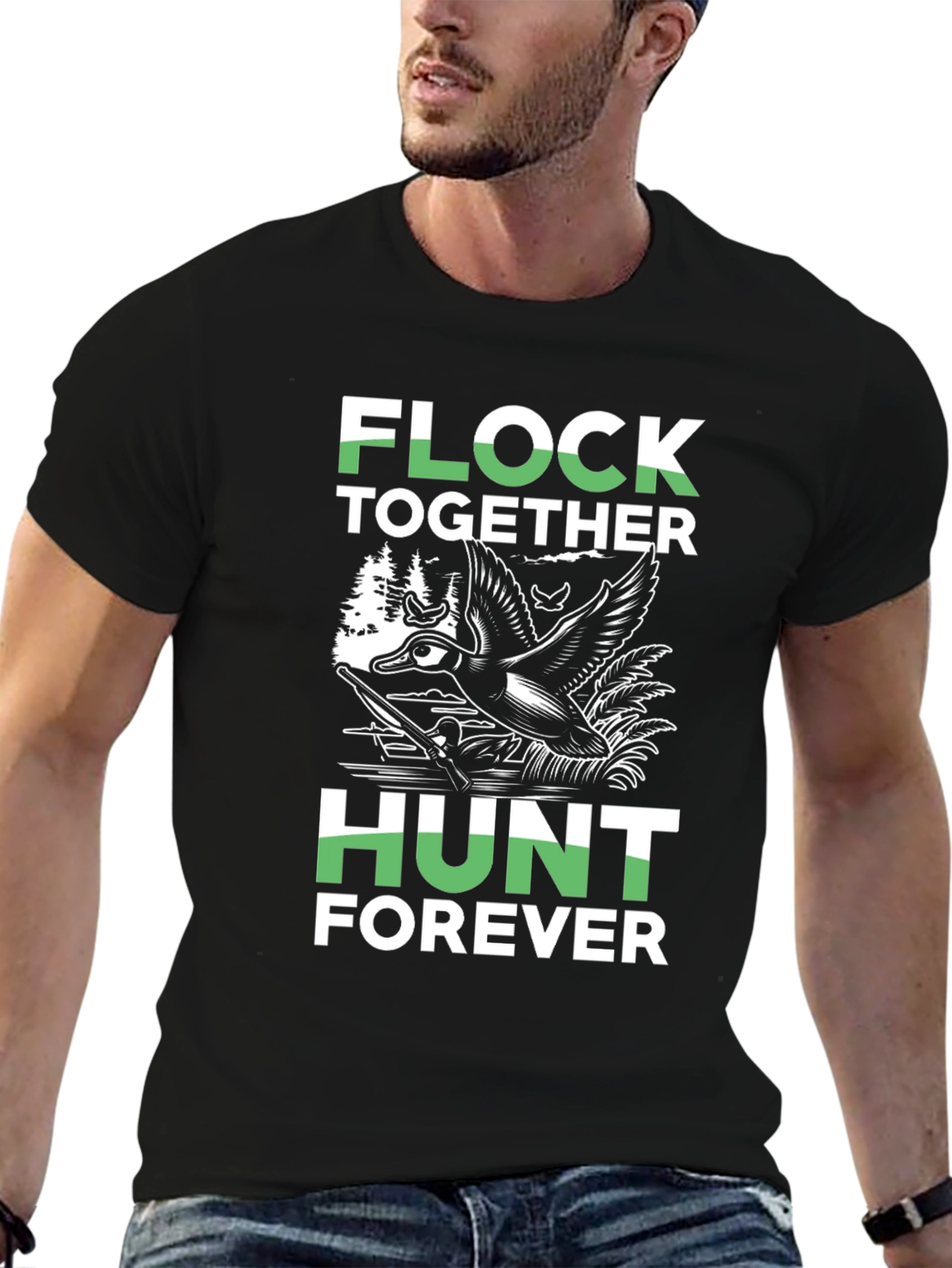 Flock Together Hunt Forever Graphic Tee
