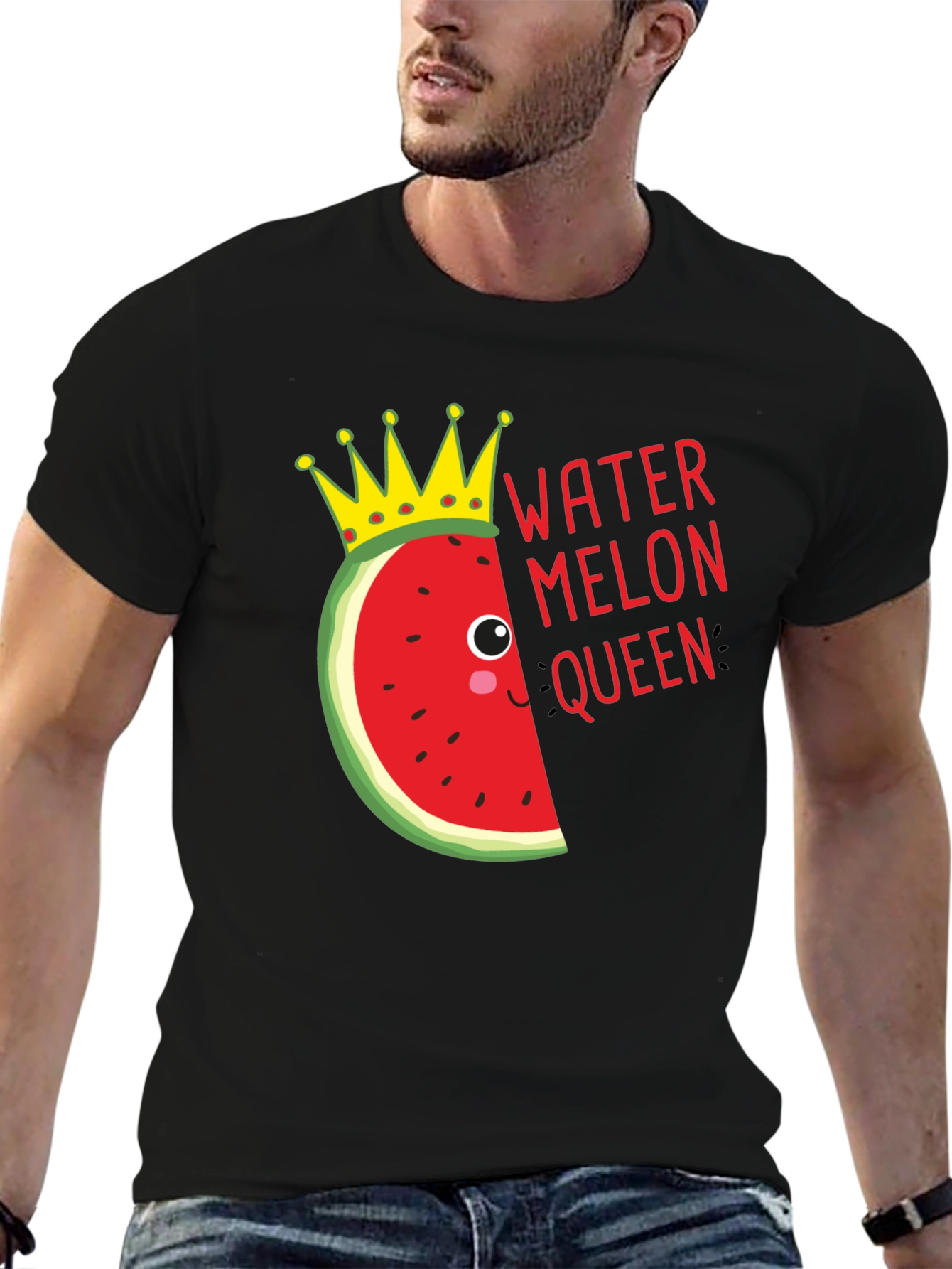 Watermelon Queen Graphic Tee - Black