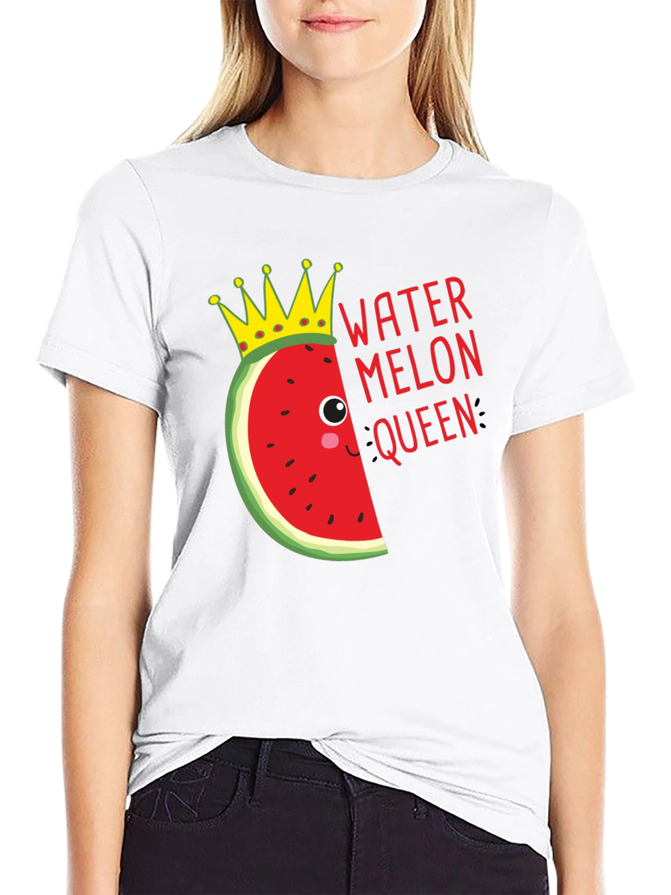 Watermelon Queen Graphic Tee - Black