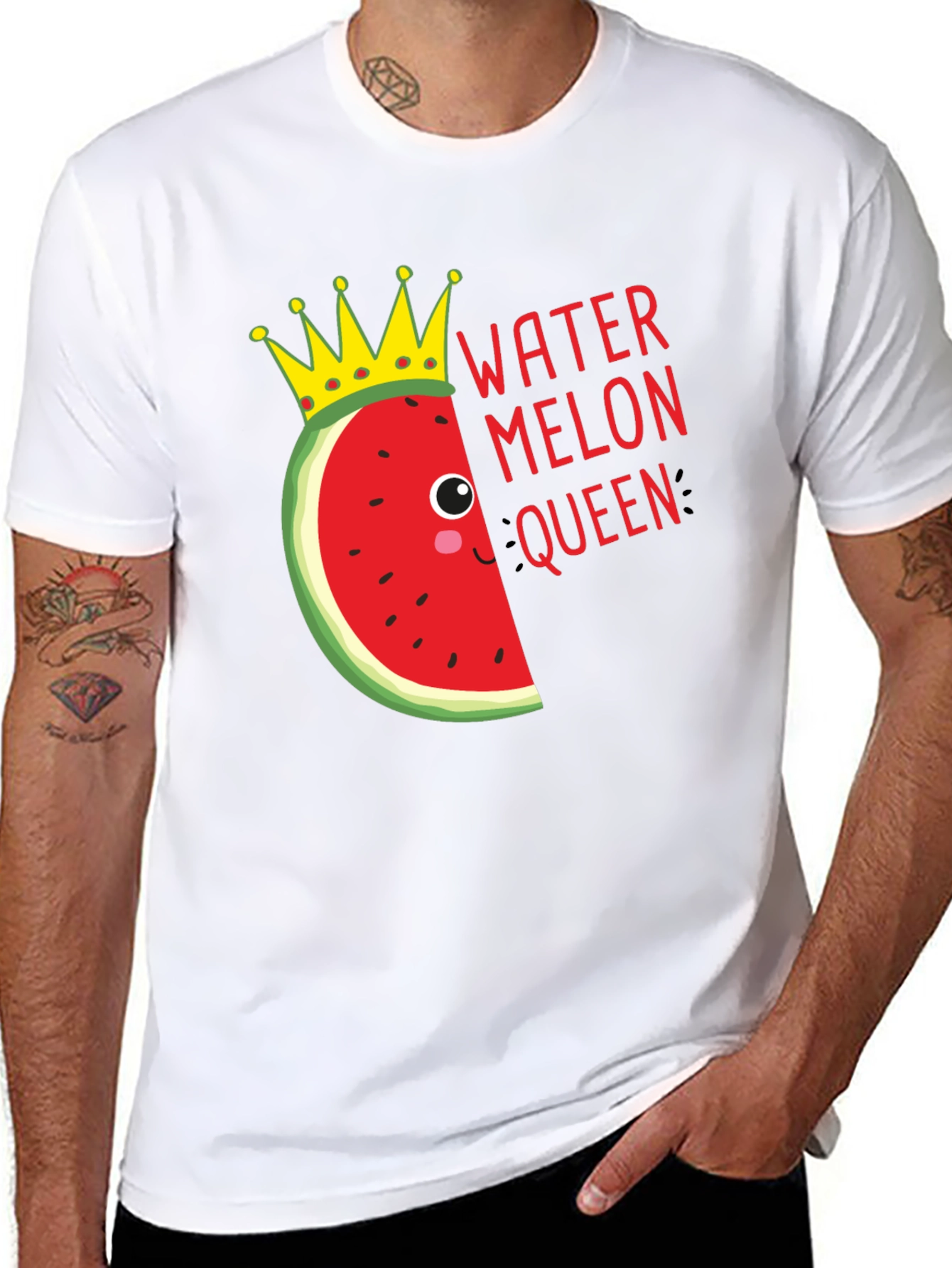 Watermelon Queen Graphic Tee - Black