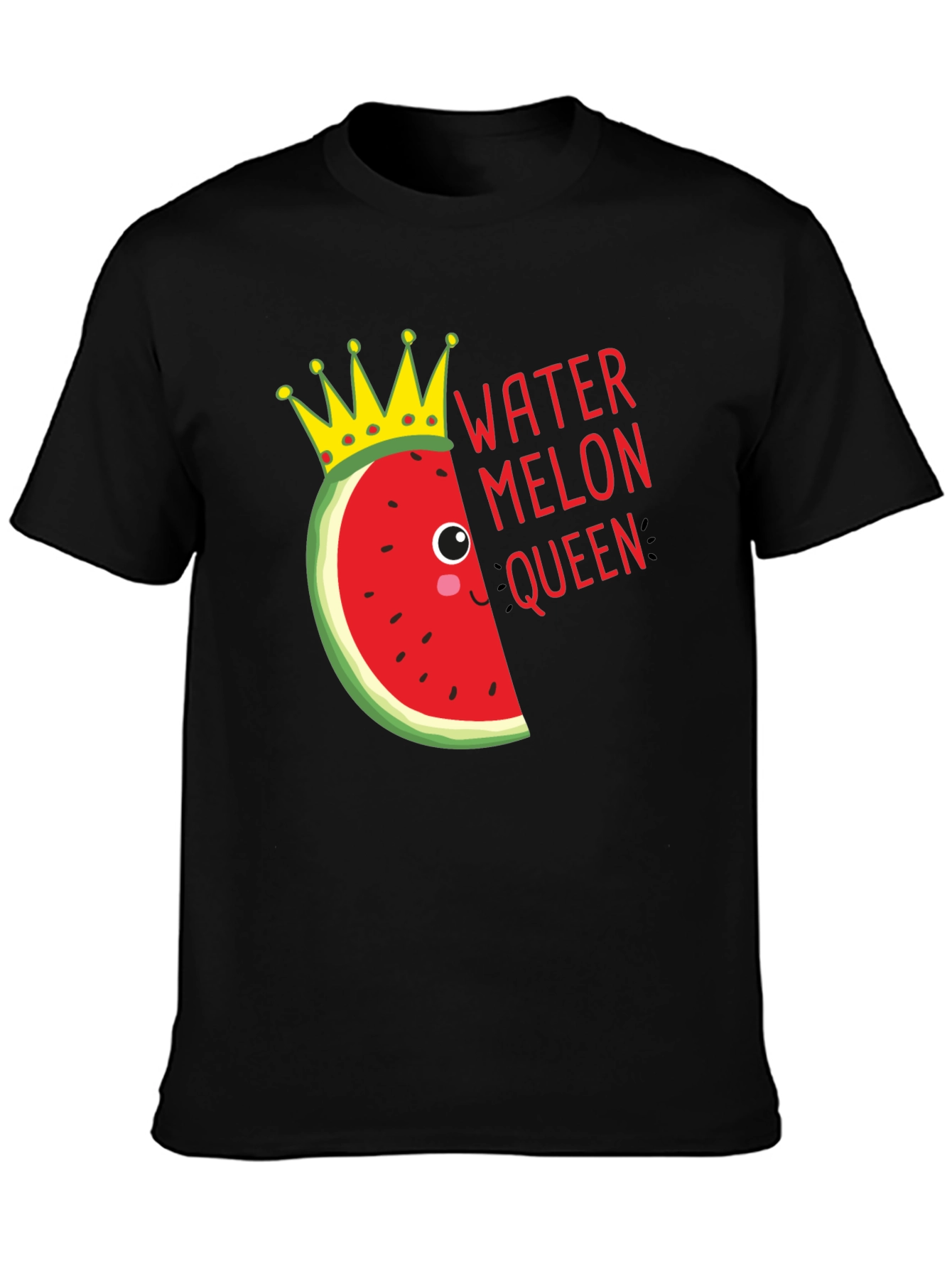 Watermelon Queen Graphic Tee - Black