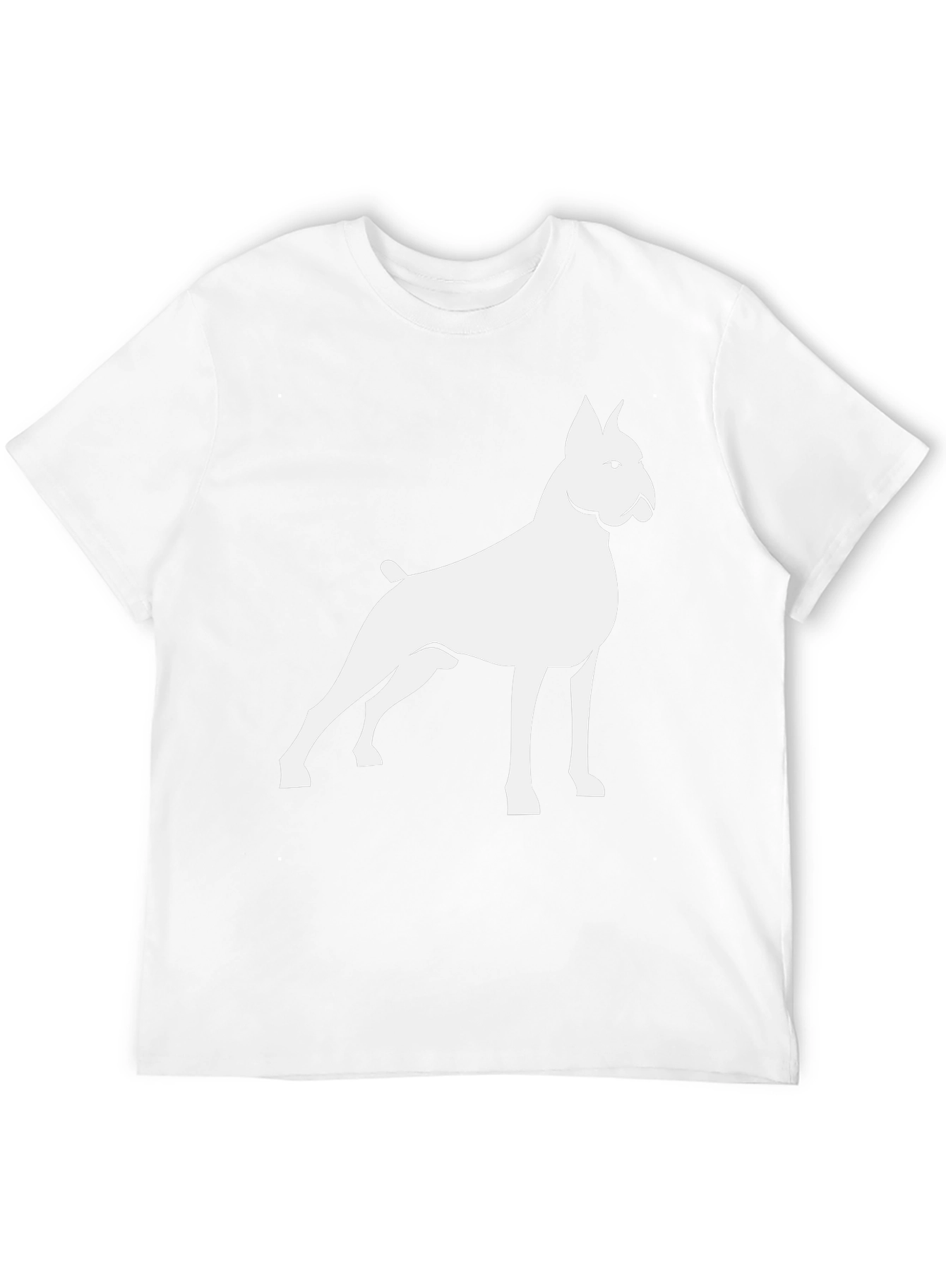 Dog Silhouette Graphic Tee - Black