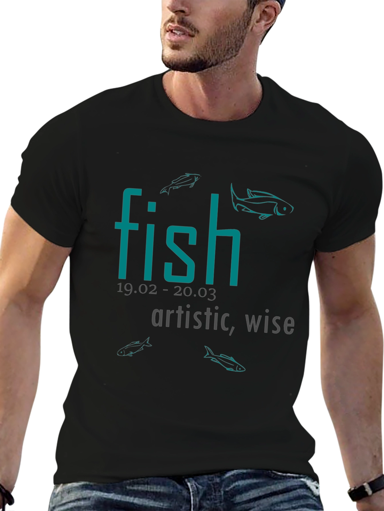 Fish Zodiac Sign T-Shirt: Artistic & Wise Tee