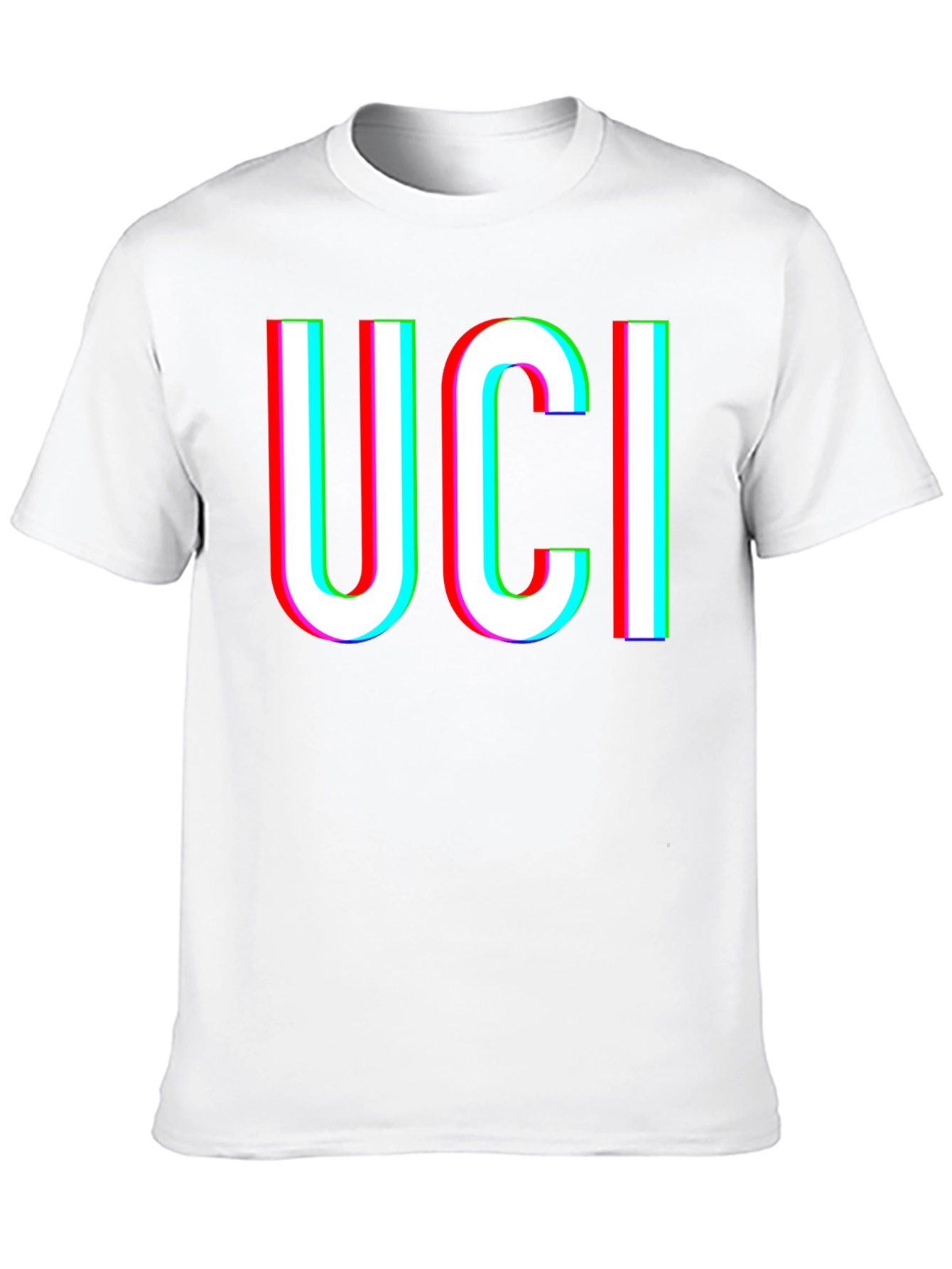 UCI Glitch Graphic Black T-Shirt