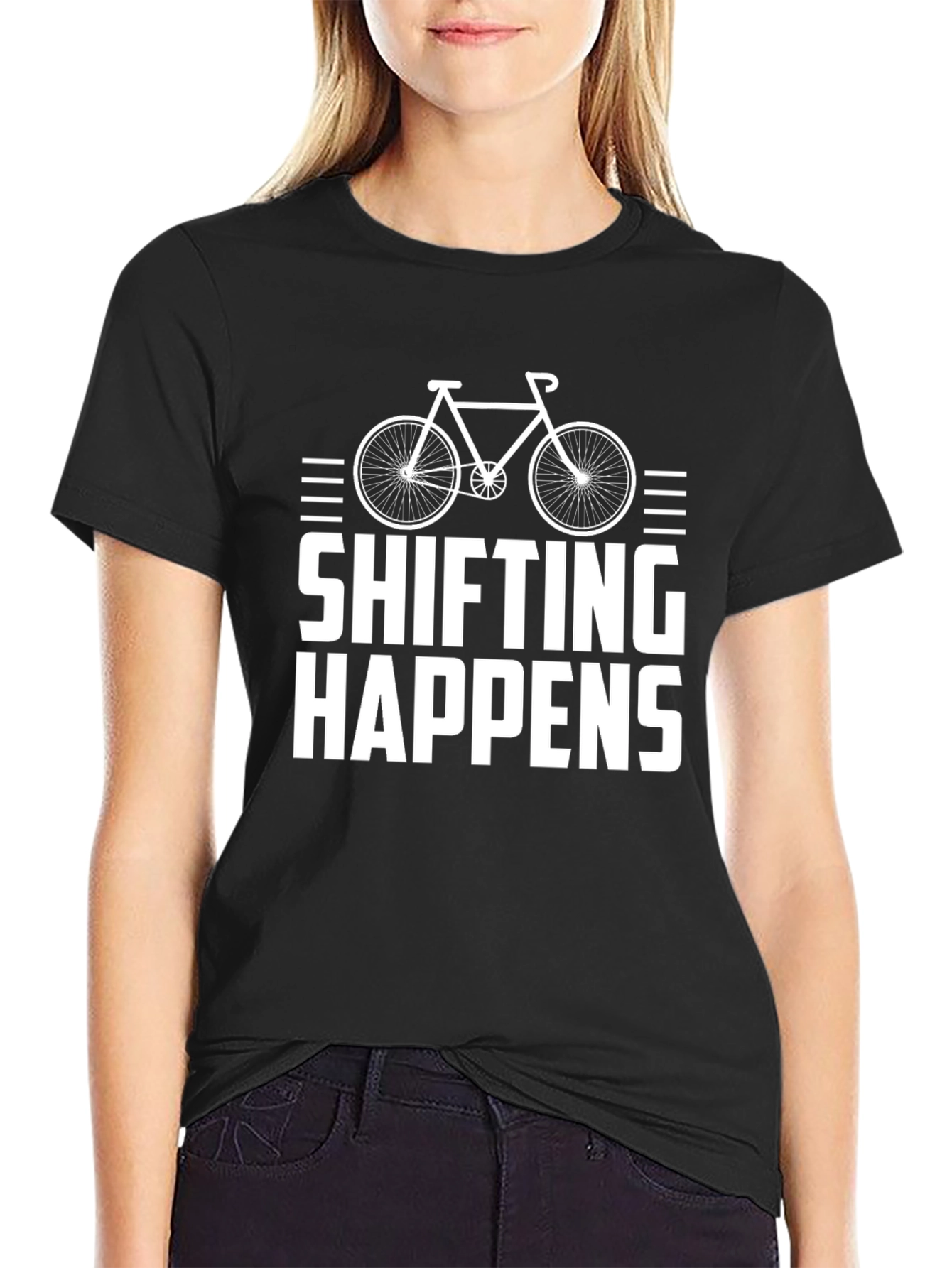 Shifting Happens T-Shirt | Cycling Bike Design