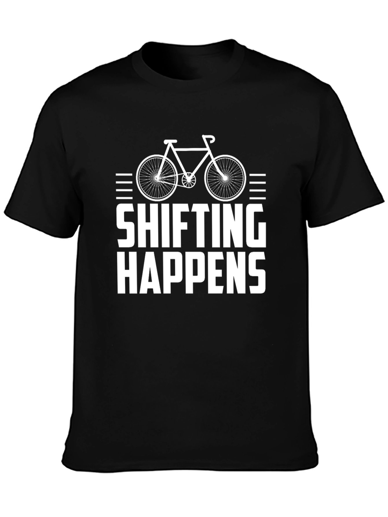 Shifting Happens T-Shirt | Cycling Bike Design