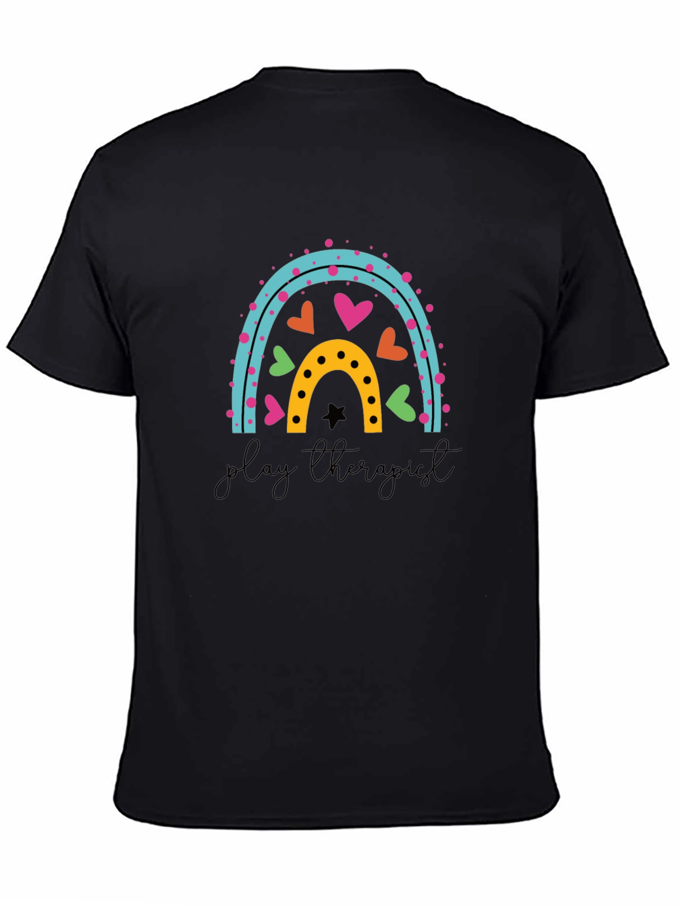 Play Therapist Rainbow Graphic Tee