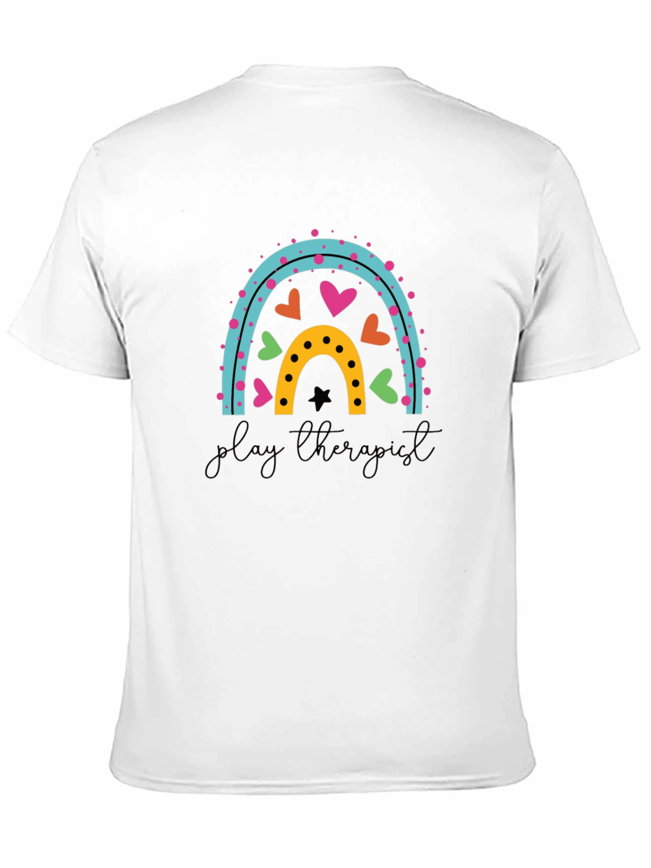 Play Therapist Rainbow Graphic Tee
