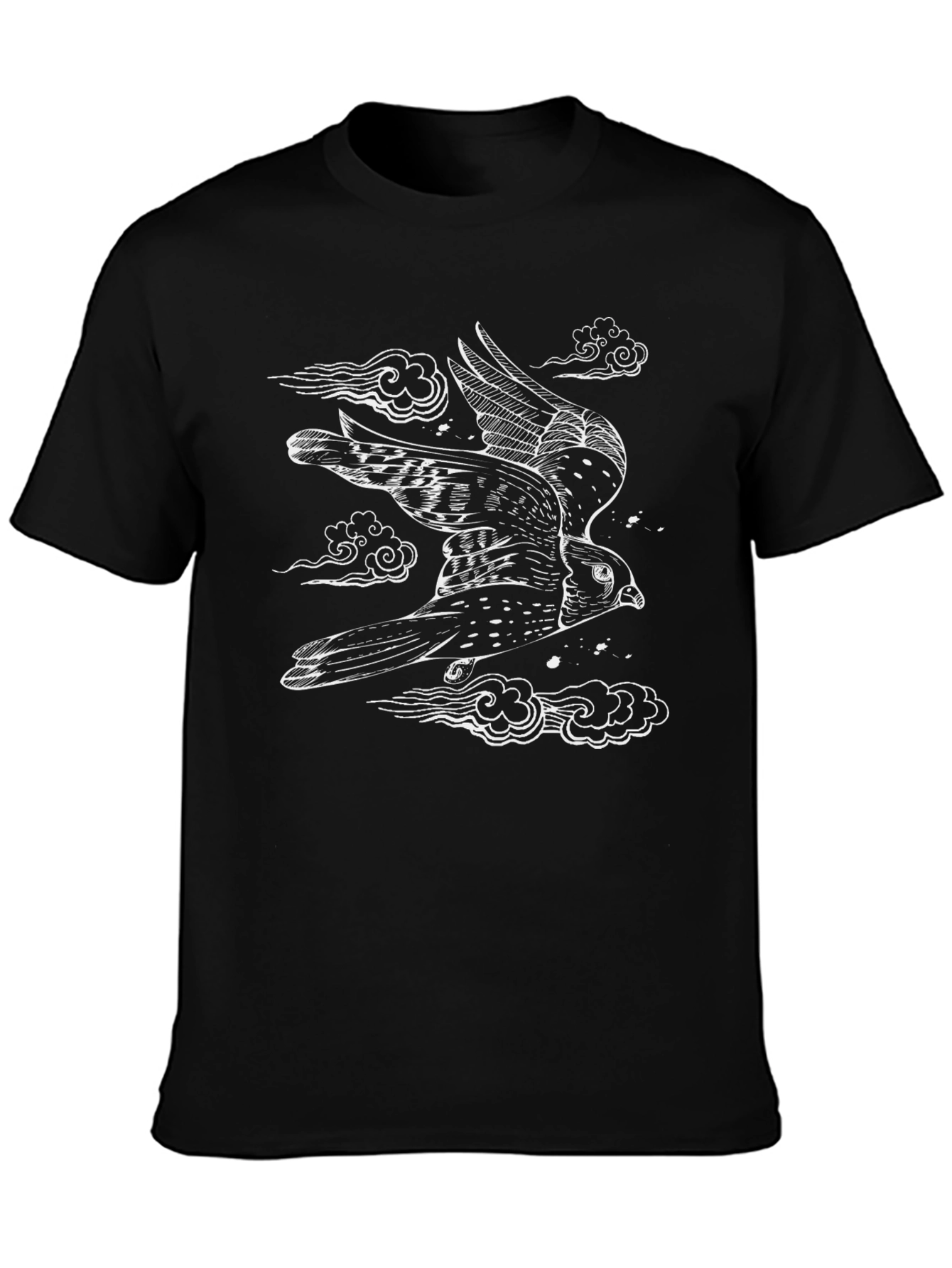 Bird Flight Black Graphic Tee