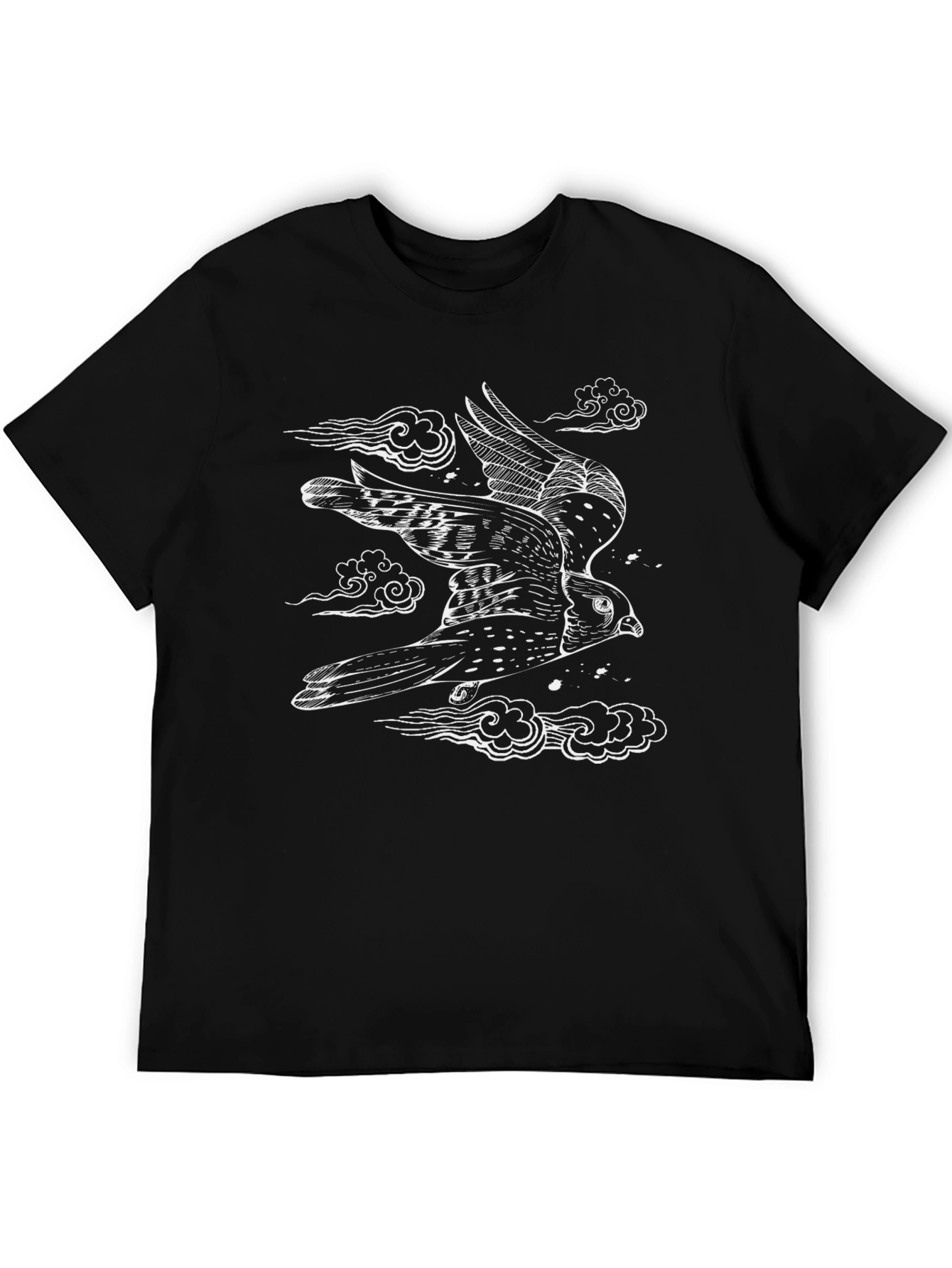 Bird Flight Black Graphic Tee