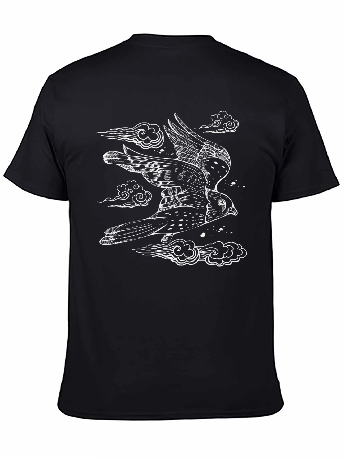 Bird Flight Black Graphic Tee