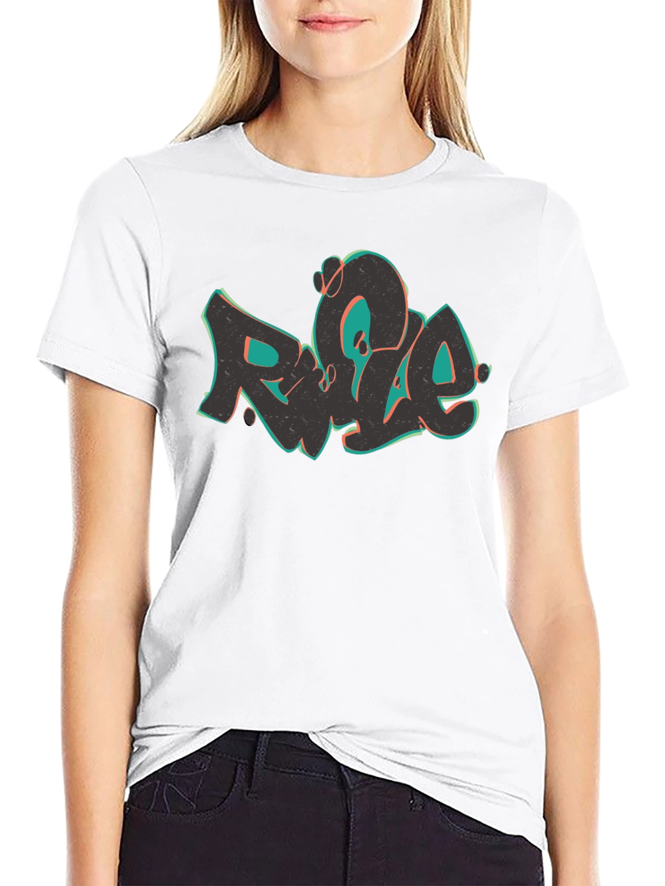 Rule Graffiti Style Black T-Shirt