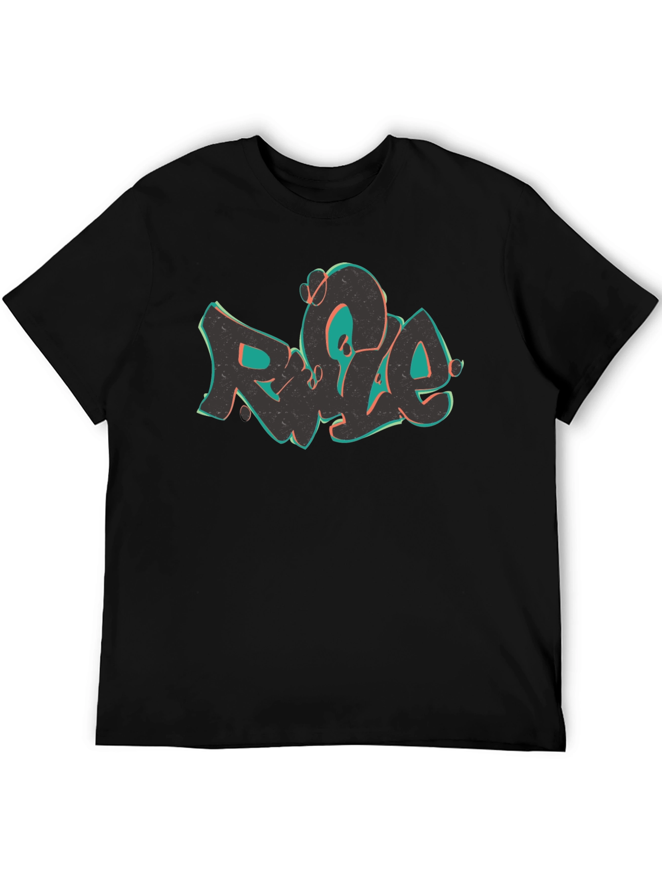 Rule Graffiti Style Black T-Shirt