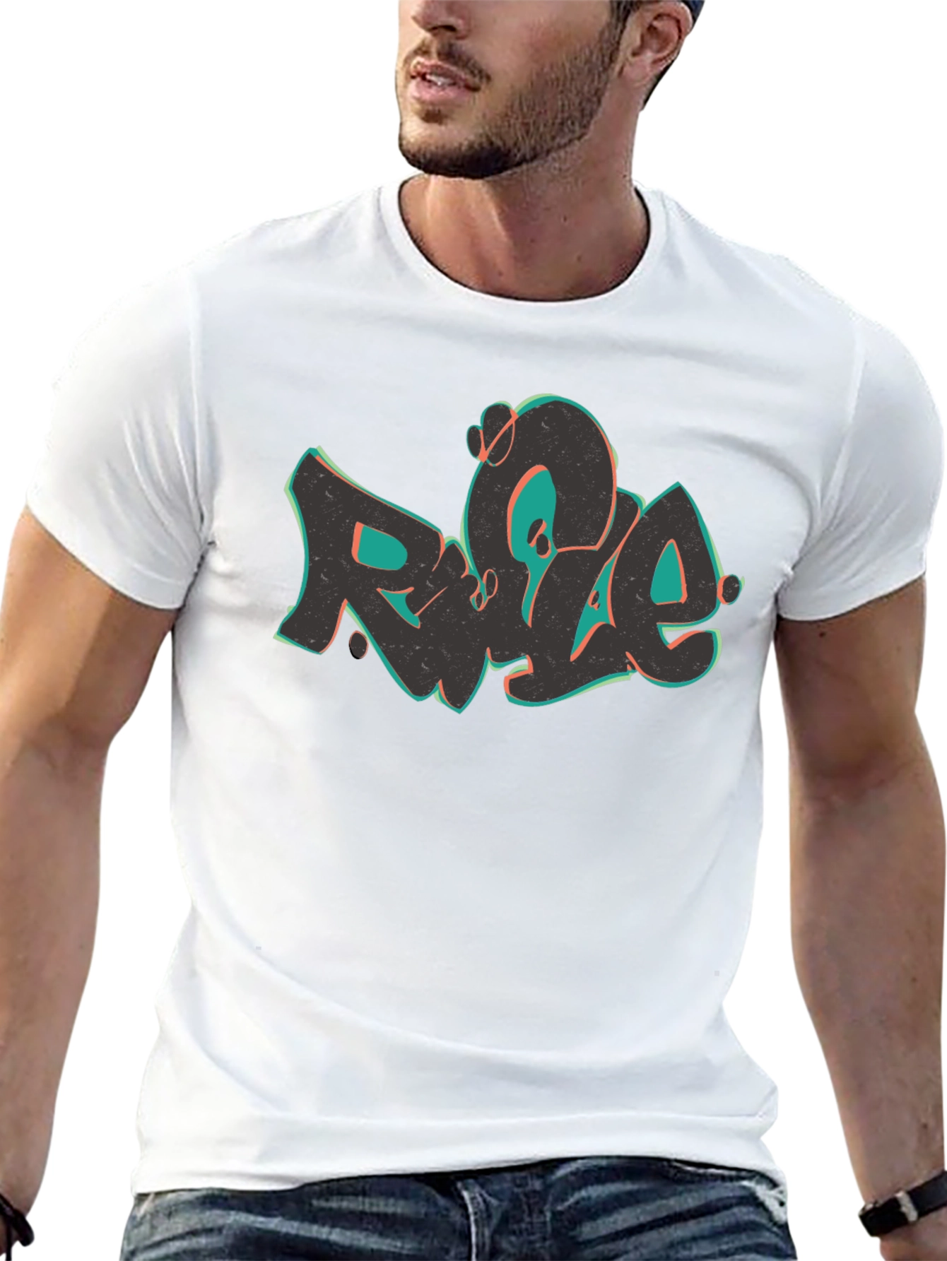 Rule Graffiti Style Black T-Shirt