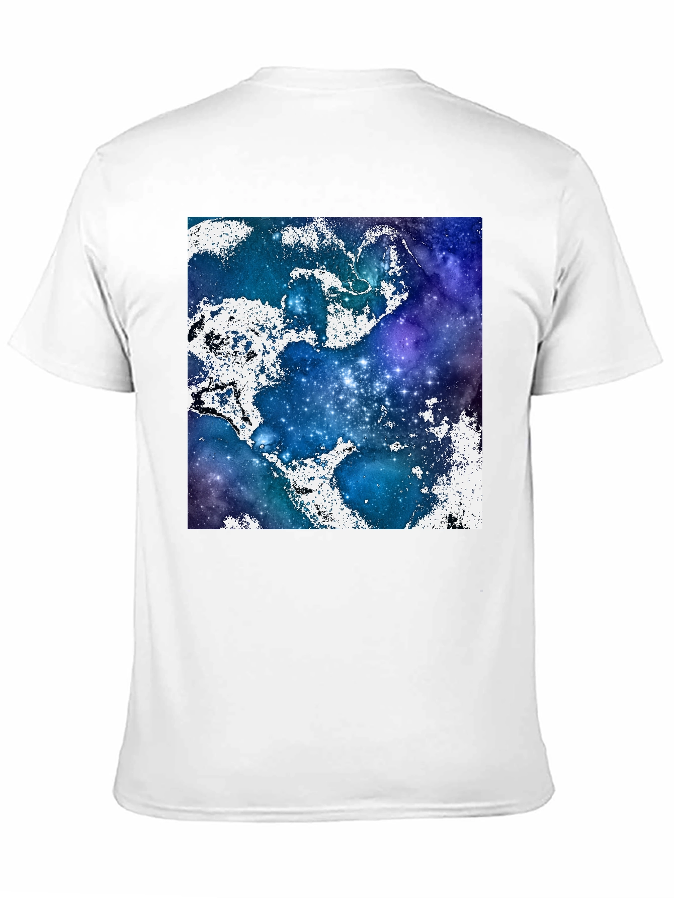 Galaxy Print Crew Neck T-Shirt