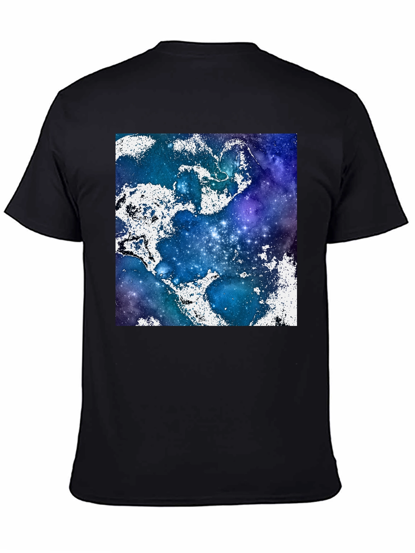 Galaxy Print Crew Neck T-Shirt