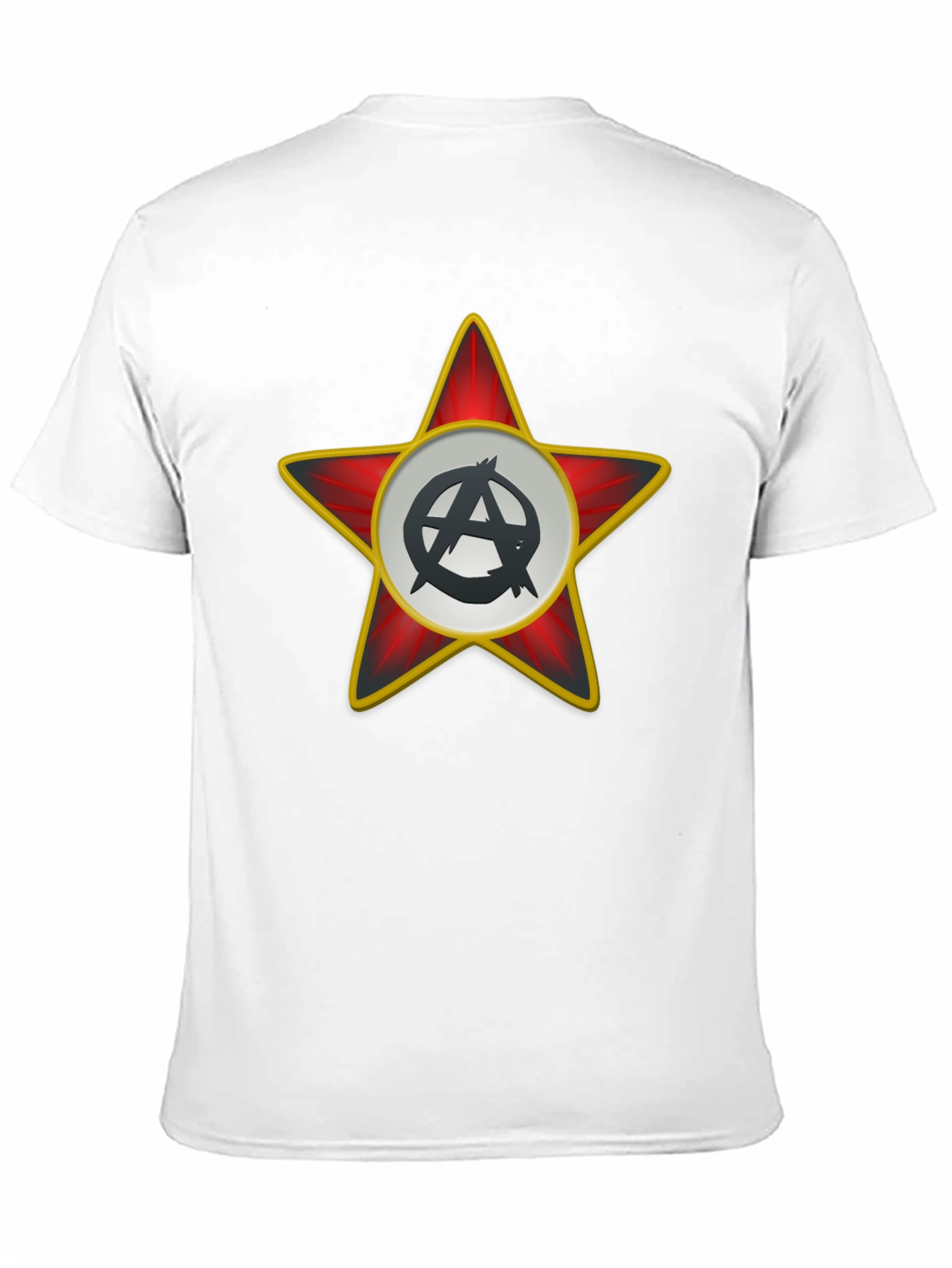 Anarchy Star Graphic T-Shirt - Black