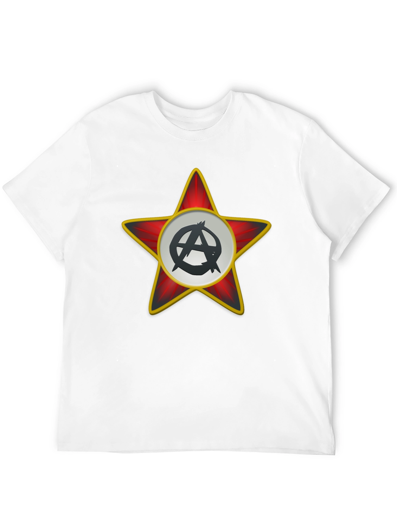 Anarchy Star Graphic T-Shirt - Black